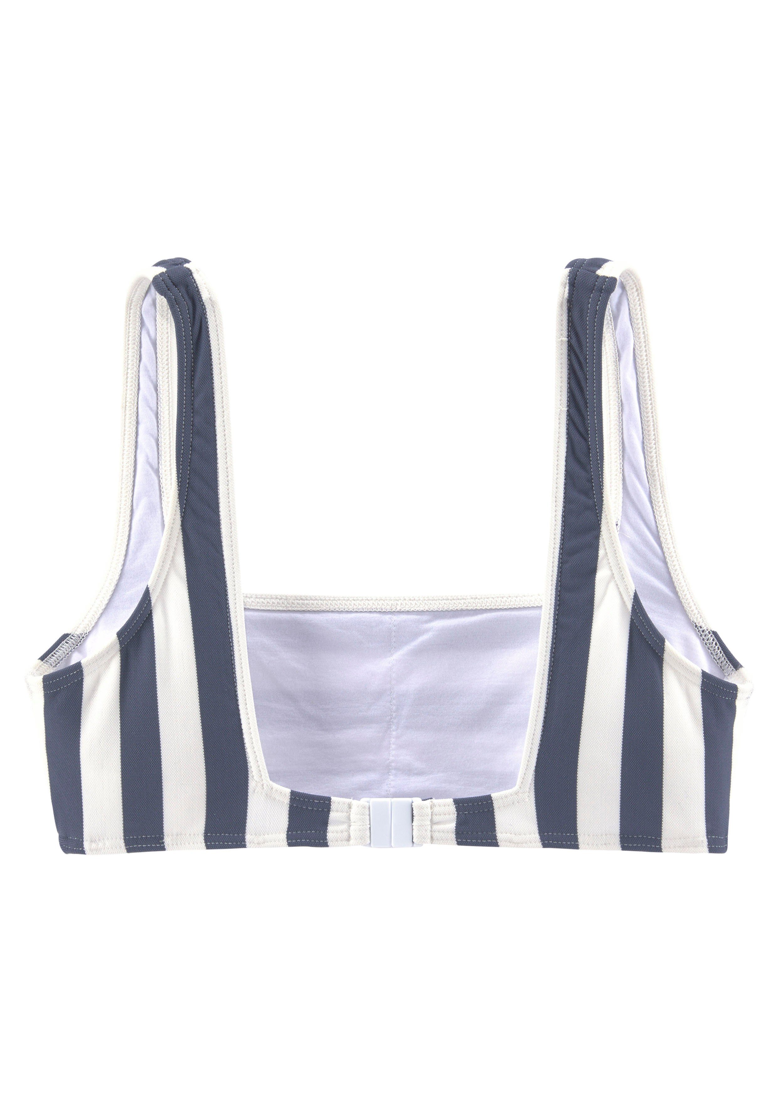 Venice Beach Bustierbikini met geweven strepen
