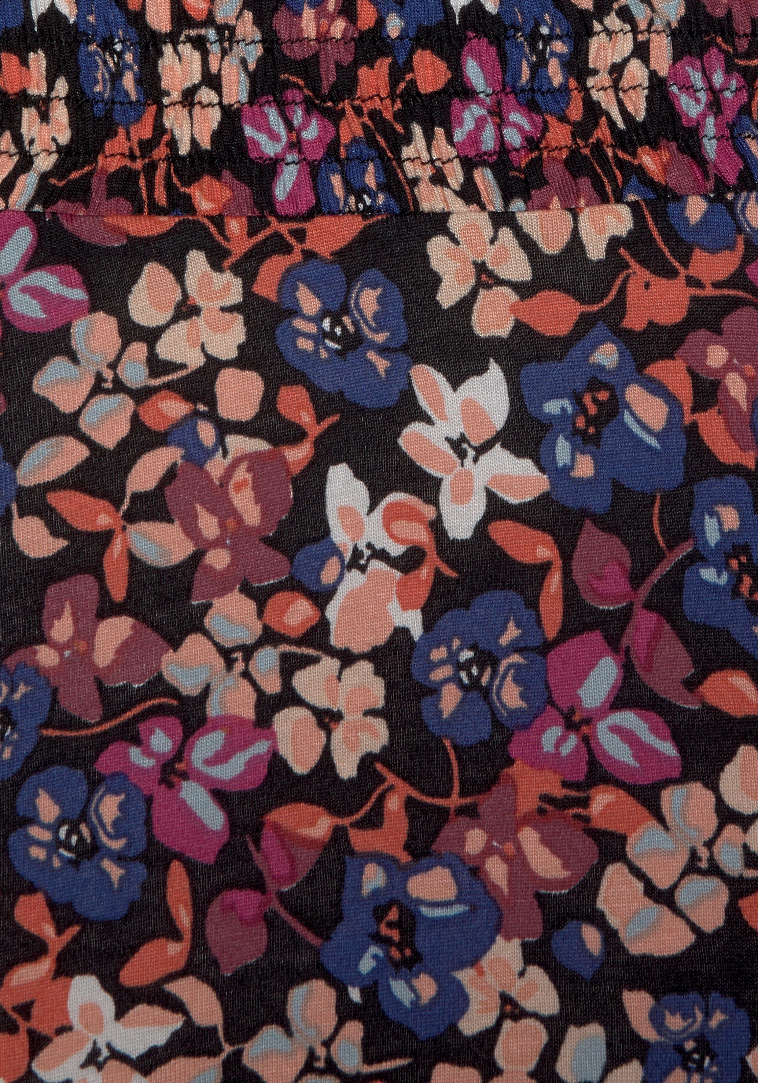 Vivance Zomerjurk met bloemenprint en v-hals, licht strandjurk