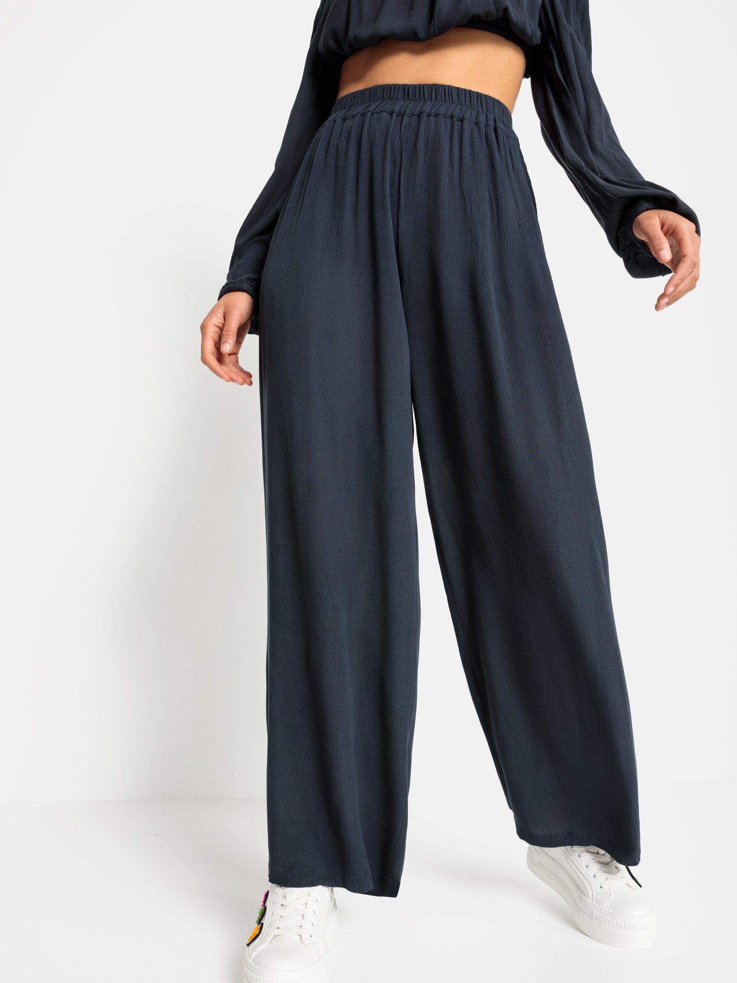 LSCN by LASCANA Comfortbroek van viscose-crêpe
