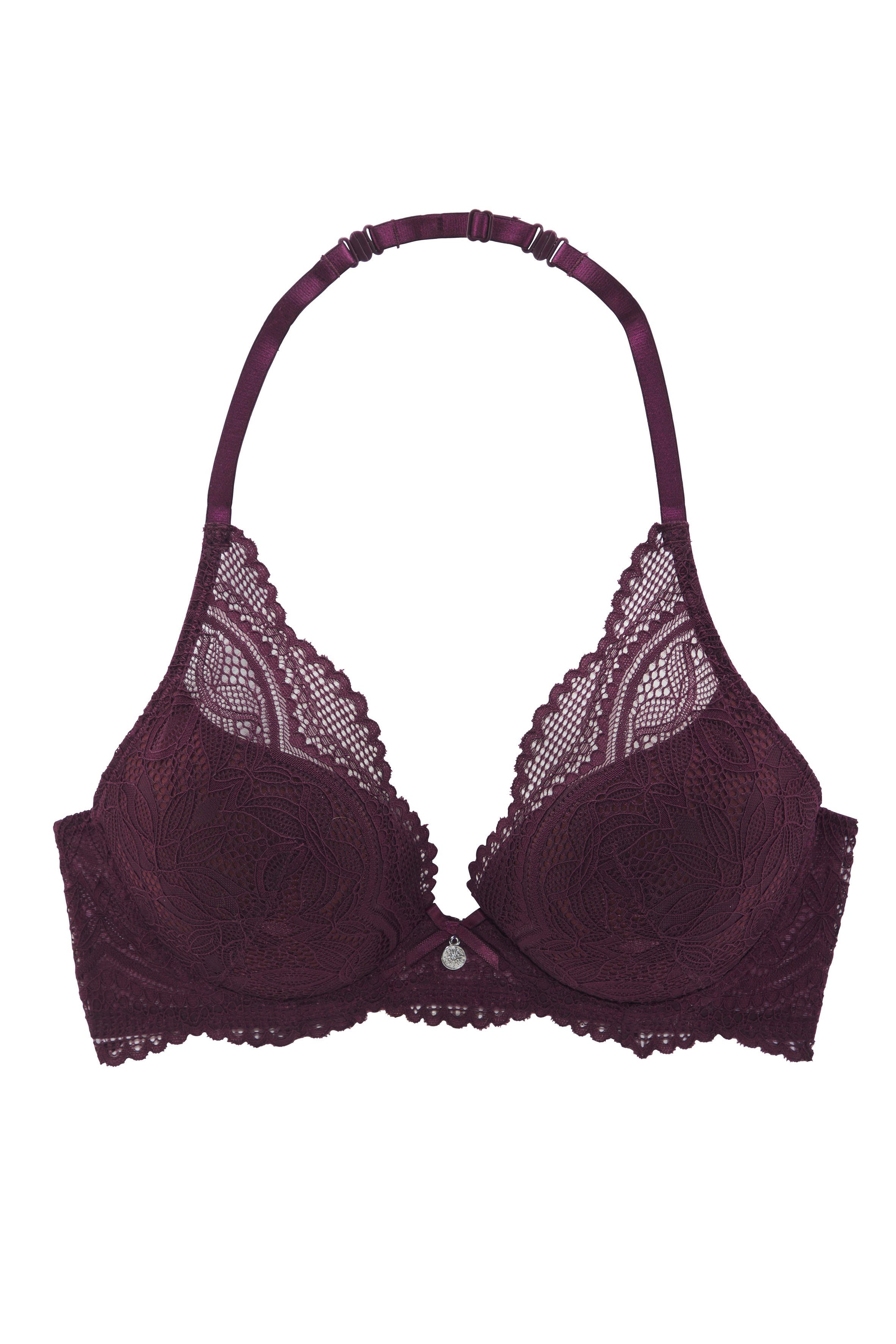 Nuance Bh met halterbandjes Vivianna met verschillende bandjes varianten, met bloemige kant, lingerie