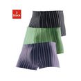le jogger boxershort met strepen van voorgeverfd garen (3 stuks) multicolor