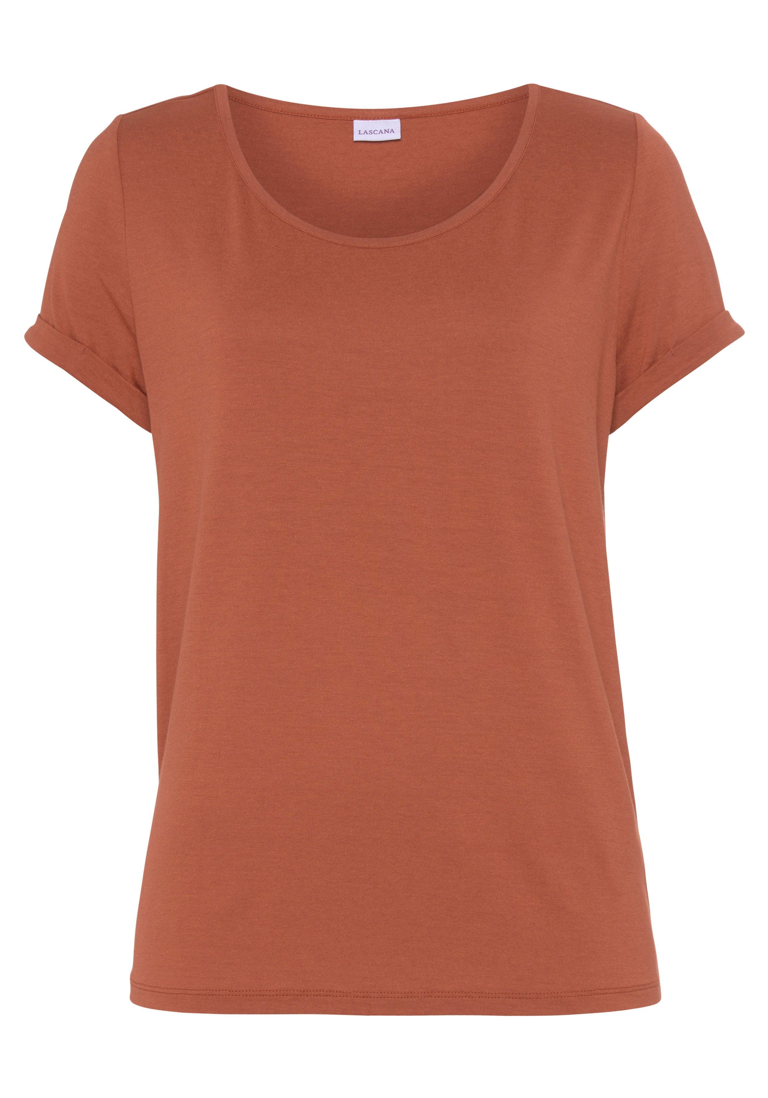 Lascana Pyjama top in zachte viscosemix