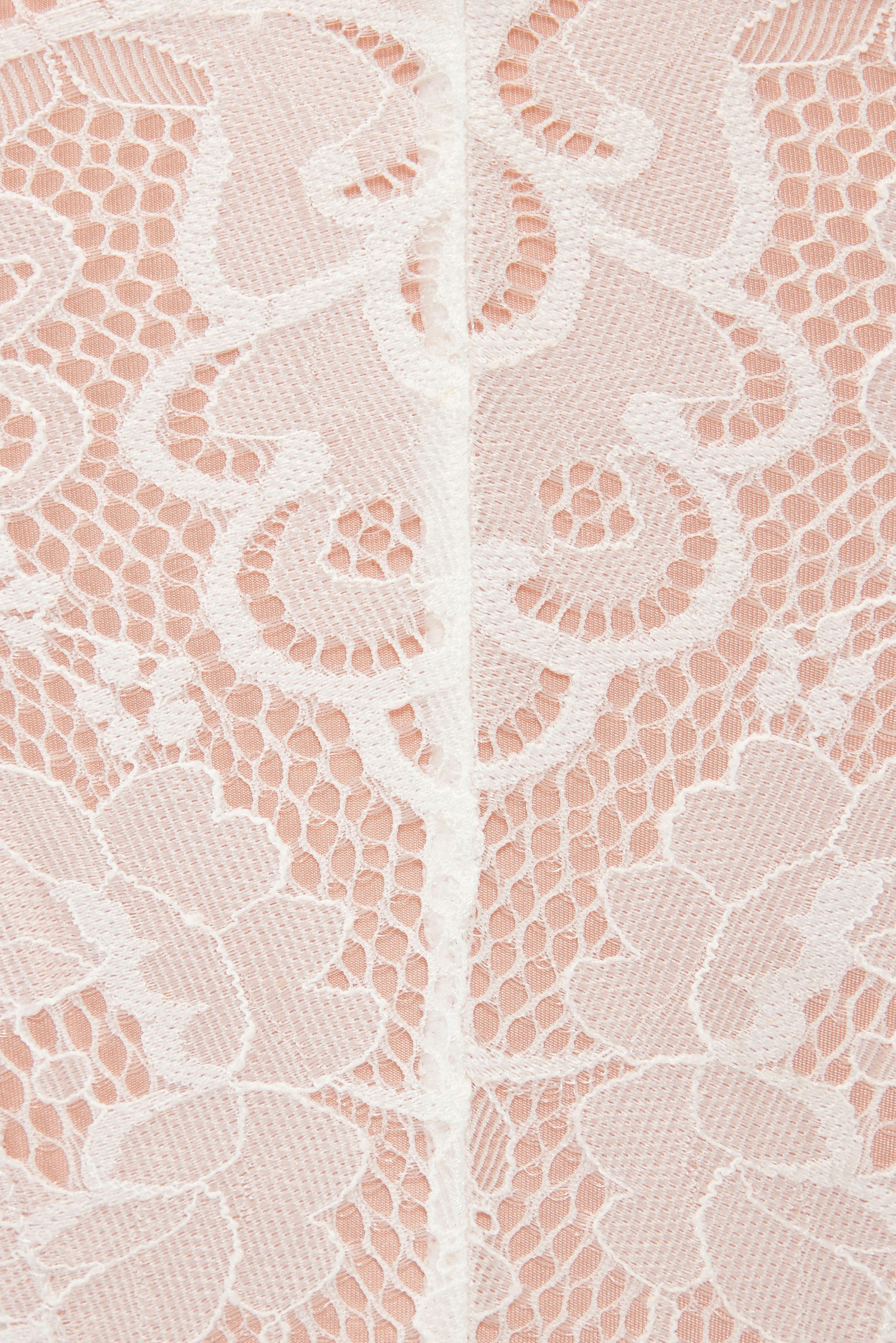 Jette Joop String met mix van fijn kant en soft-mesh