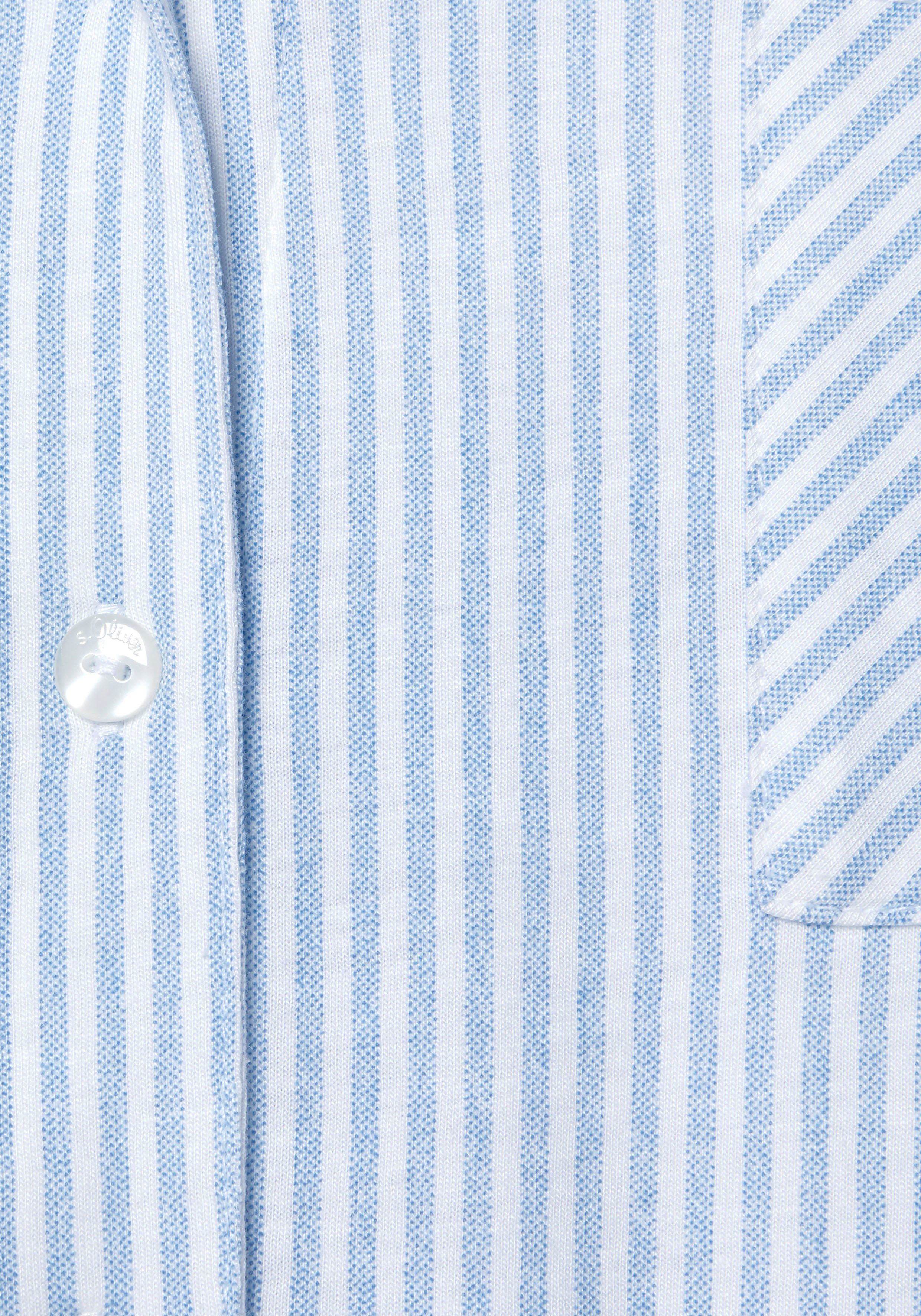 s.Oliver RED LABEL Beachwear Pyjama top met opgestikte borstzak