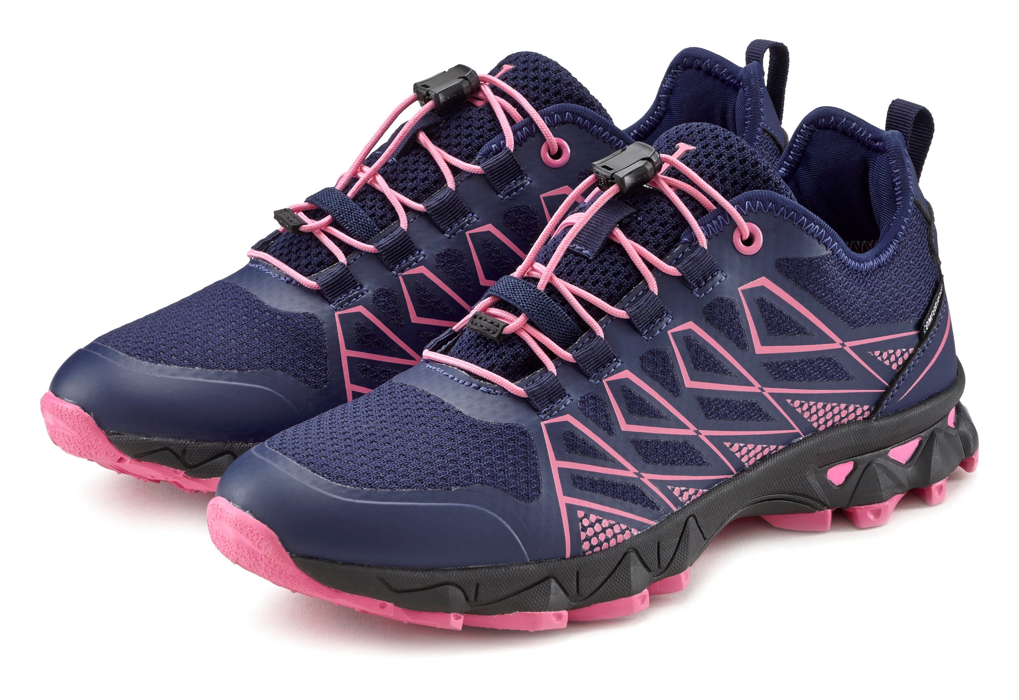 active by Lascana Sneakers Trekkingschoen, Outdoor, waterafstotend membraan, elastische vetersluiting