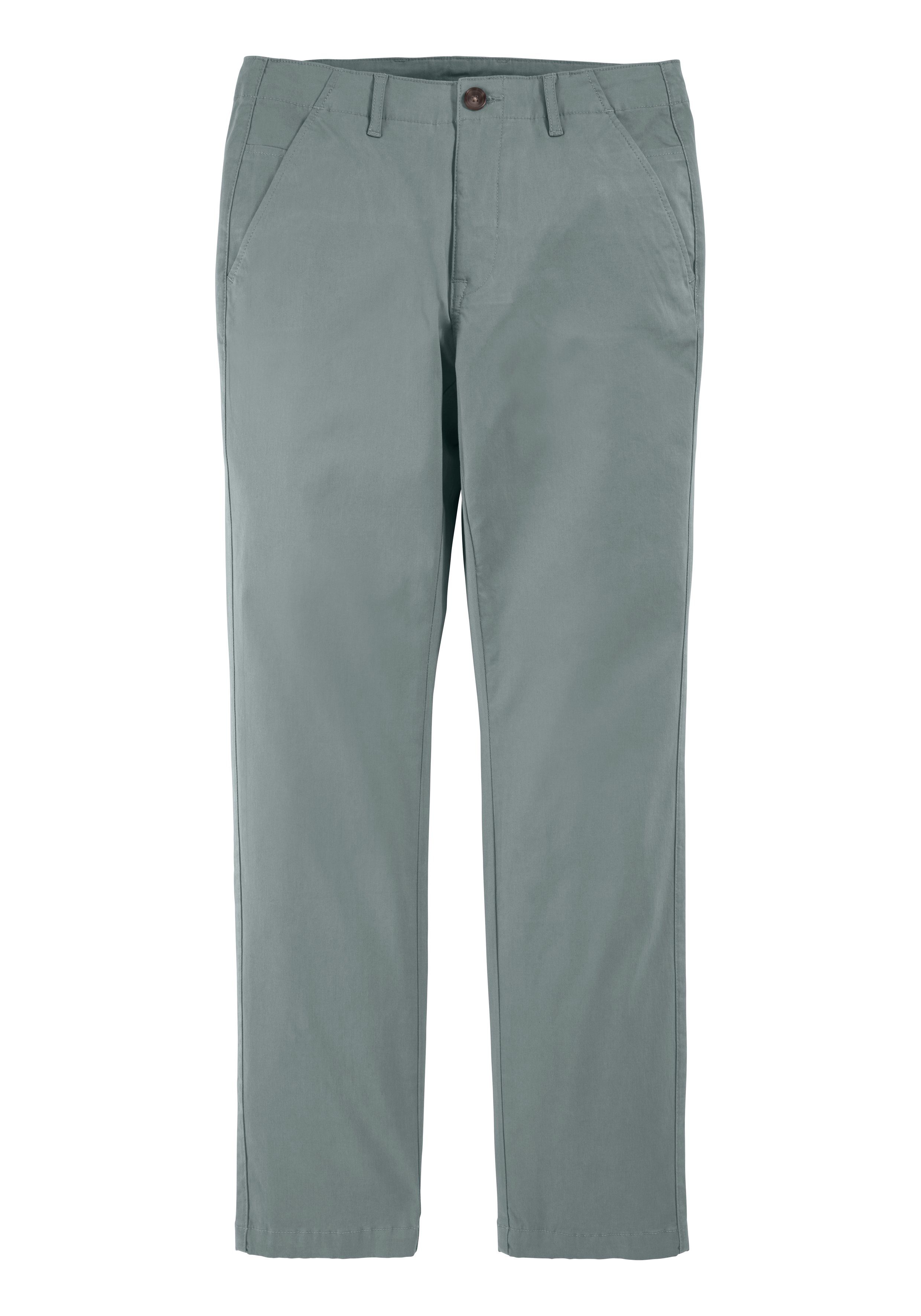 John Devin Chino Regular fit elastische katoenkwaliteit heren maat 32 groen
