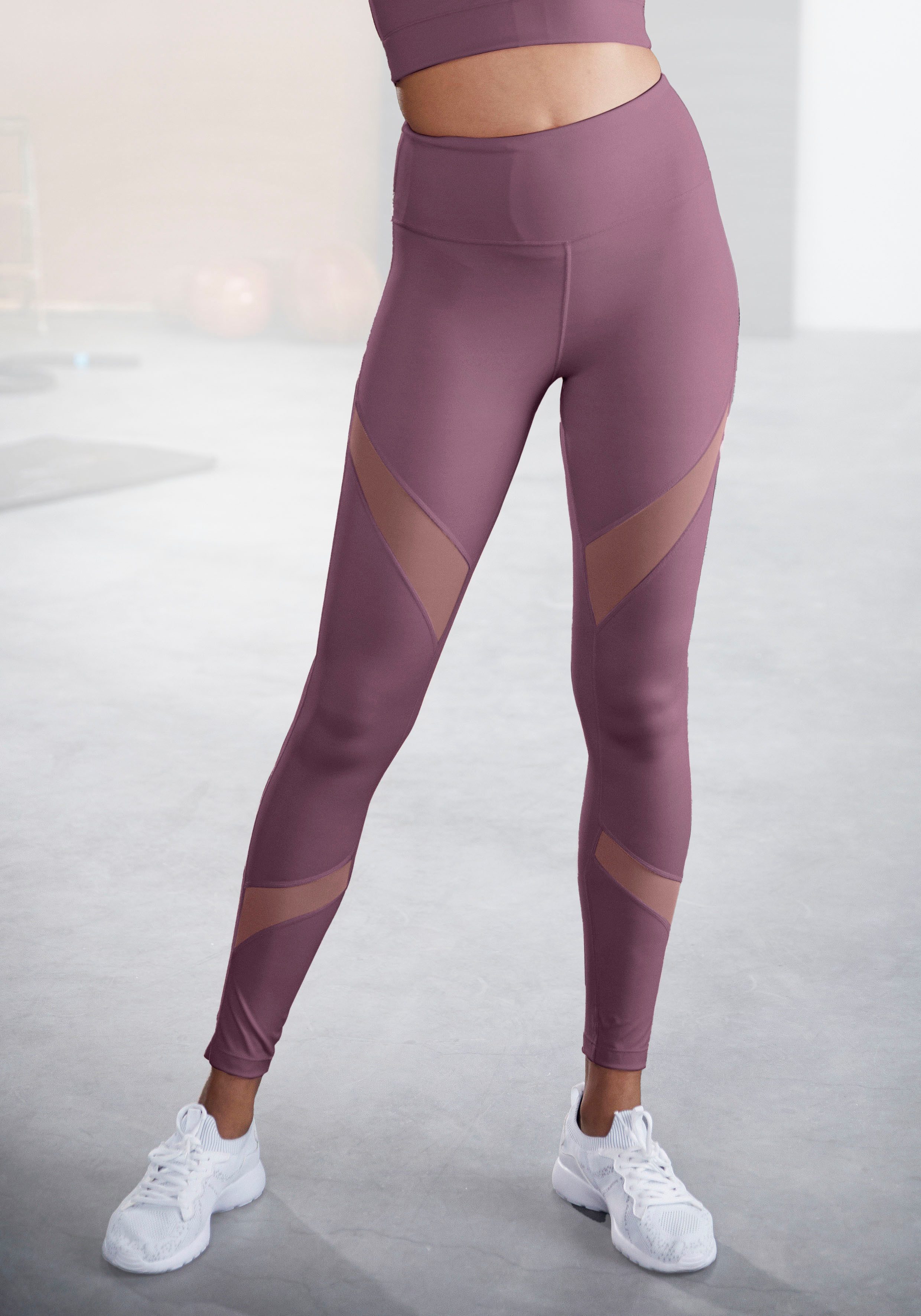 active by Lascana Functionele legging met kleine rimpeling, loungewear