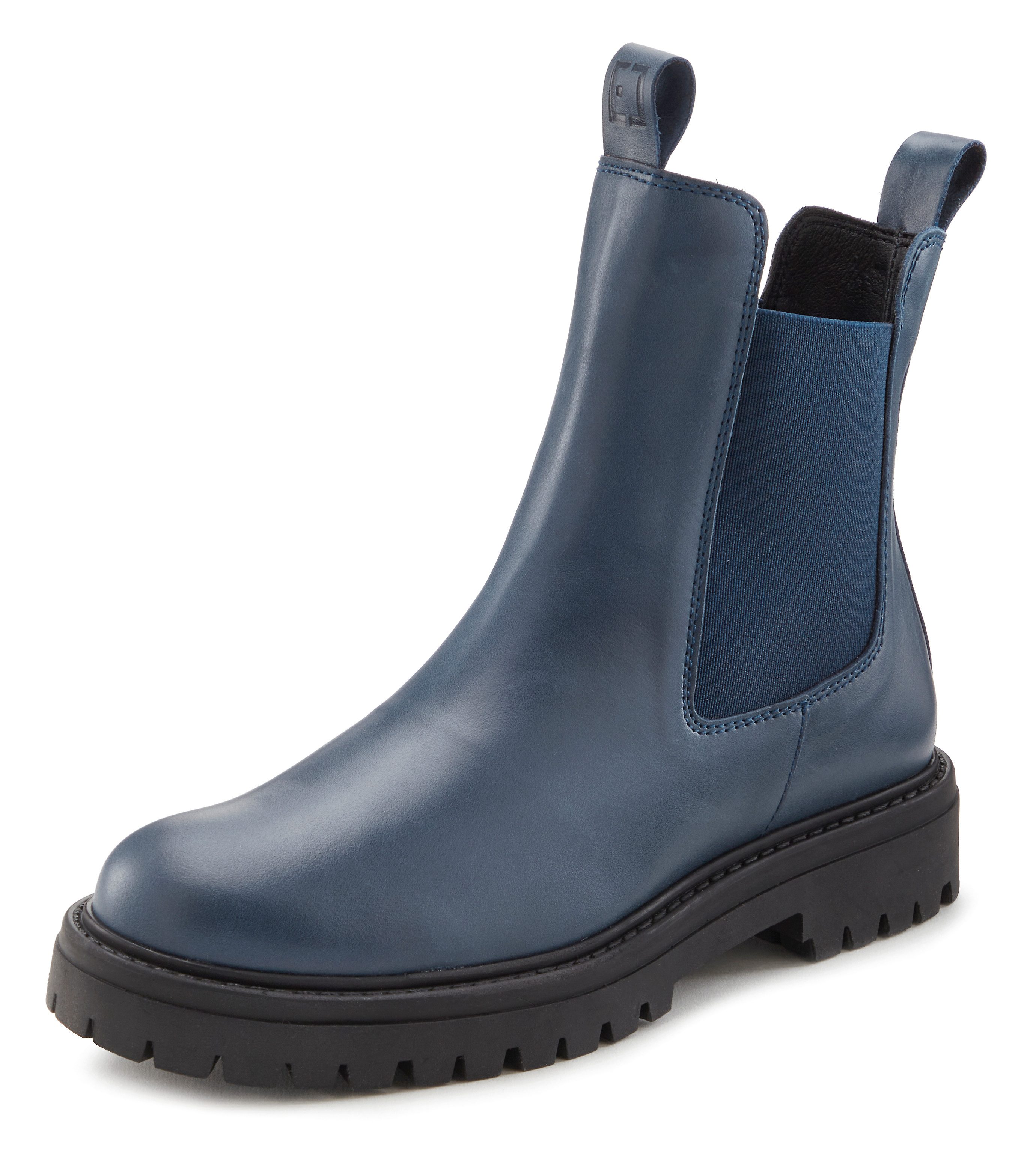 Elbsand Laarsjes Chelsea laarzen, instaplaarzen, bikerboots van leer