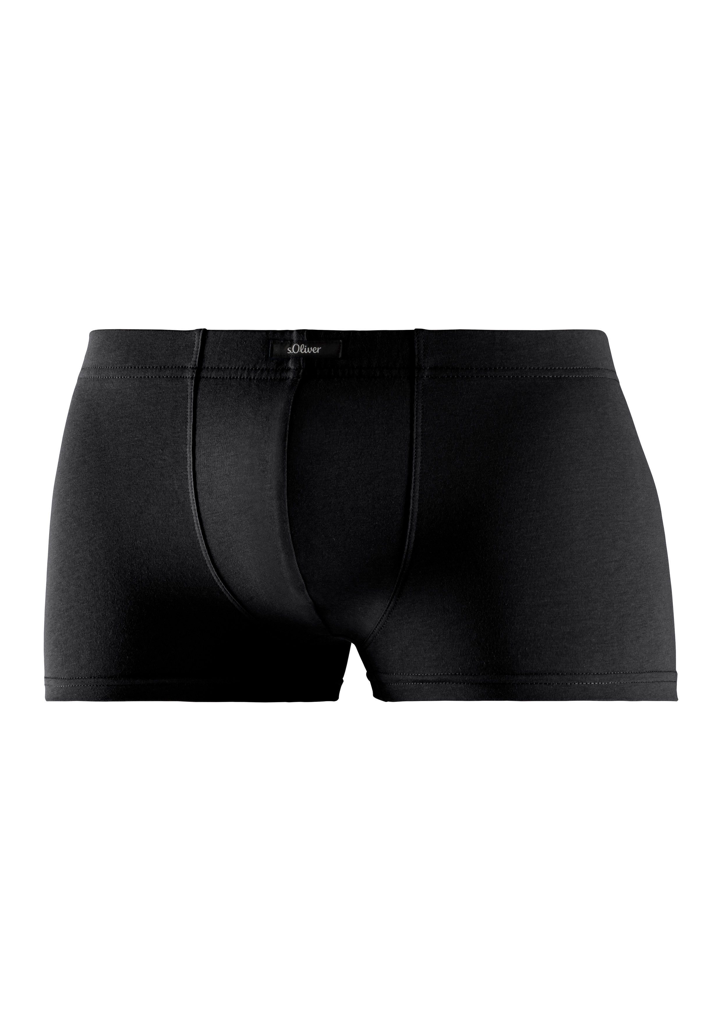 s.Oliver RED LABEL Beachwear Hipster strak zittende boxershorts van katoenmix verpakt in een doos (blik, 4 stuks)