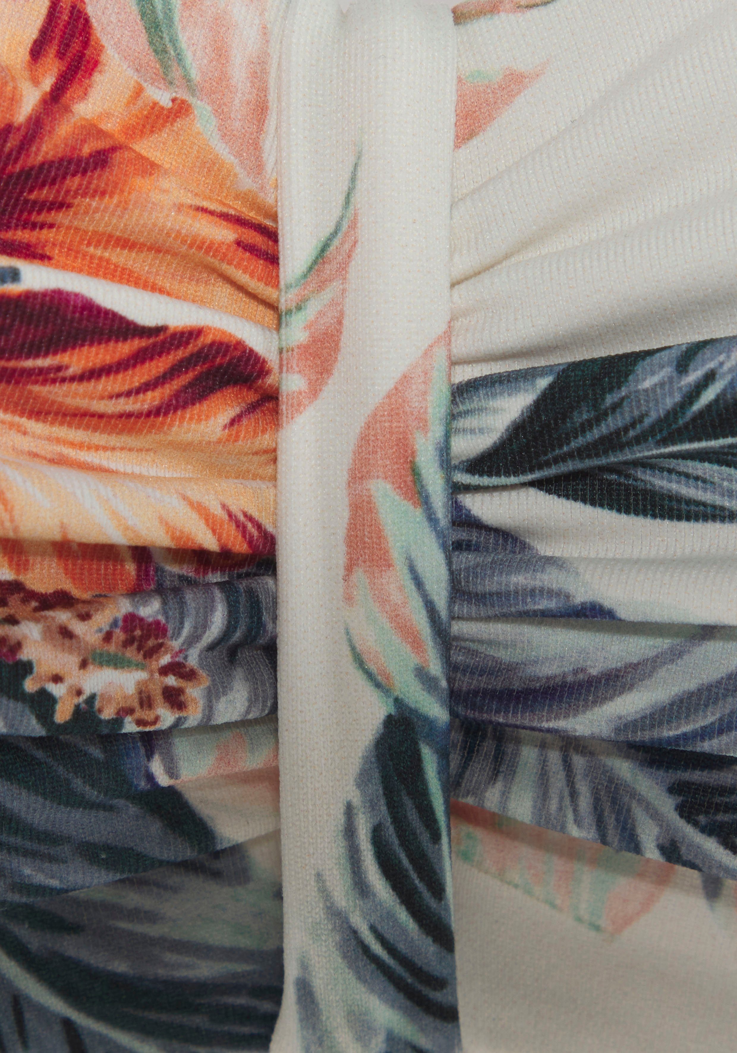 Lascana Beugelbandeau bikinitop Salsa met mooie bloemenprint