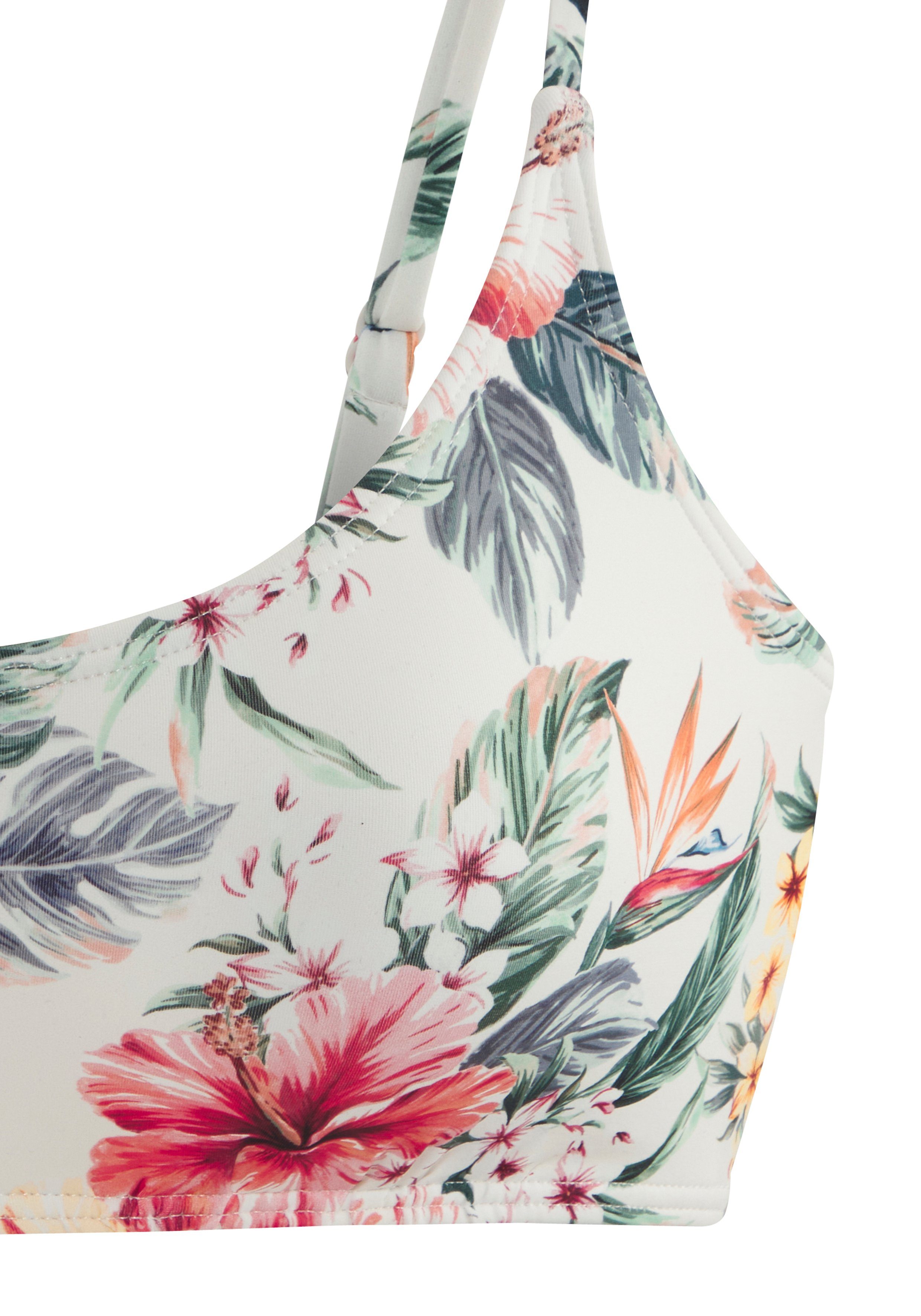 Lascana Bustierbikinitop Salsa met mooie bloemenprint