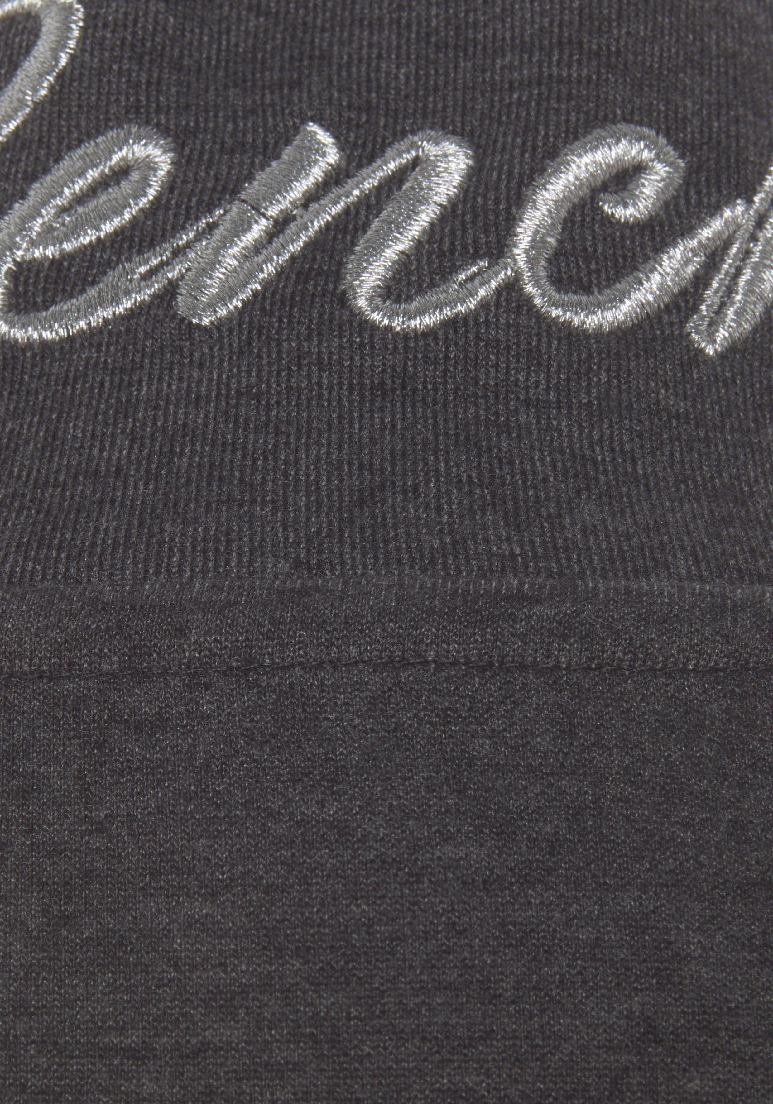 Bench. Loungewear Sweatvest - lounge jas met glanzende logostiksel op de staande kraag, loungewear