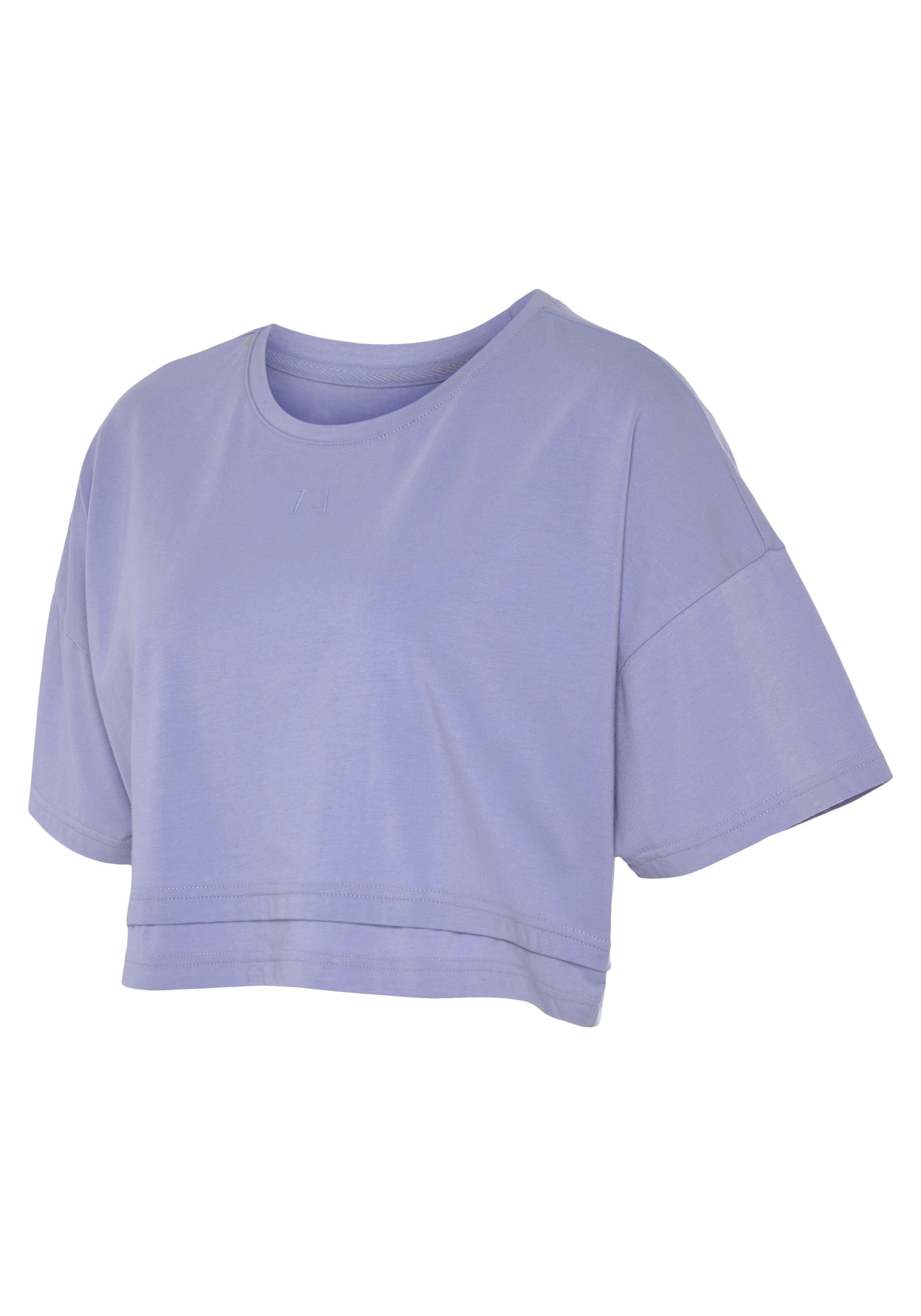Lascana Shirt met korte mouwen met kastige snit en lagen-look