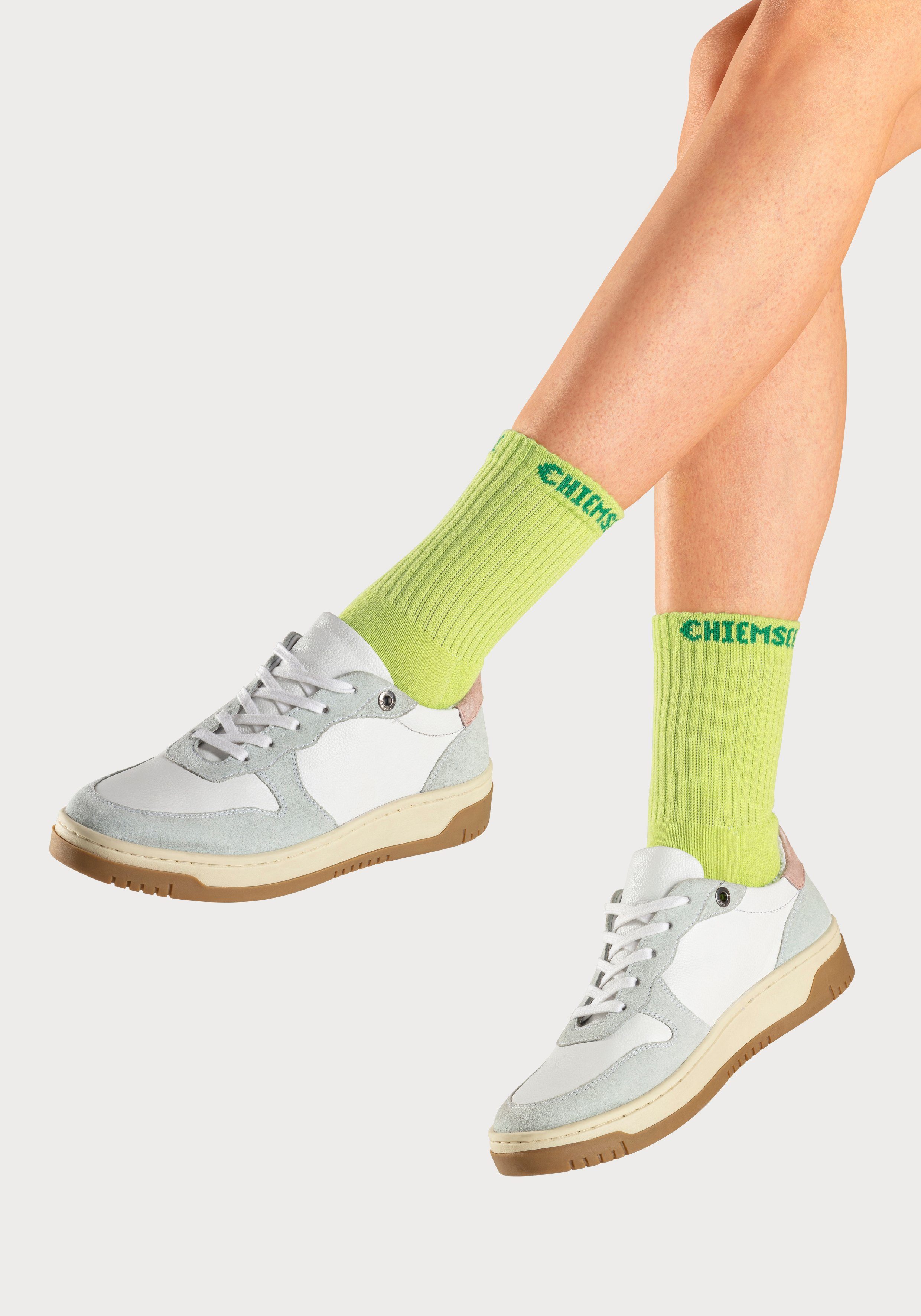 Chiemsee Tennissokken met gebreid merknamen (set, 6 paar)