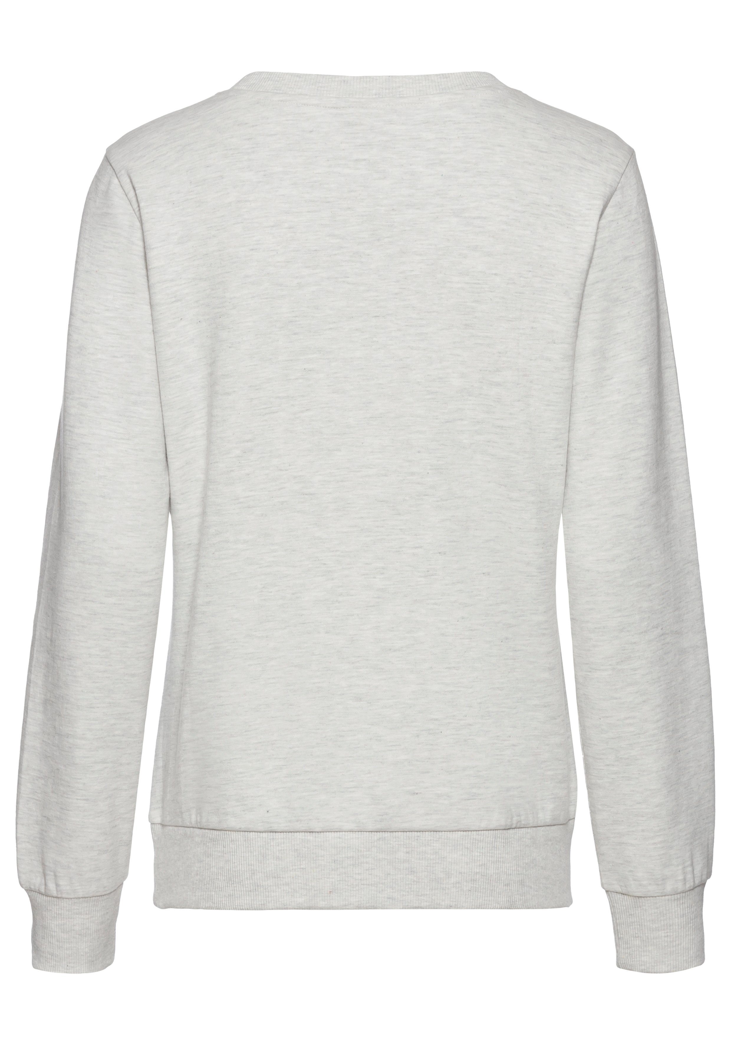 Vivance Lang sweatshirt met loungewear borduring, loungeshirt