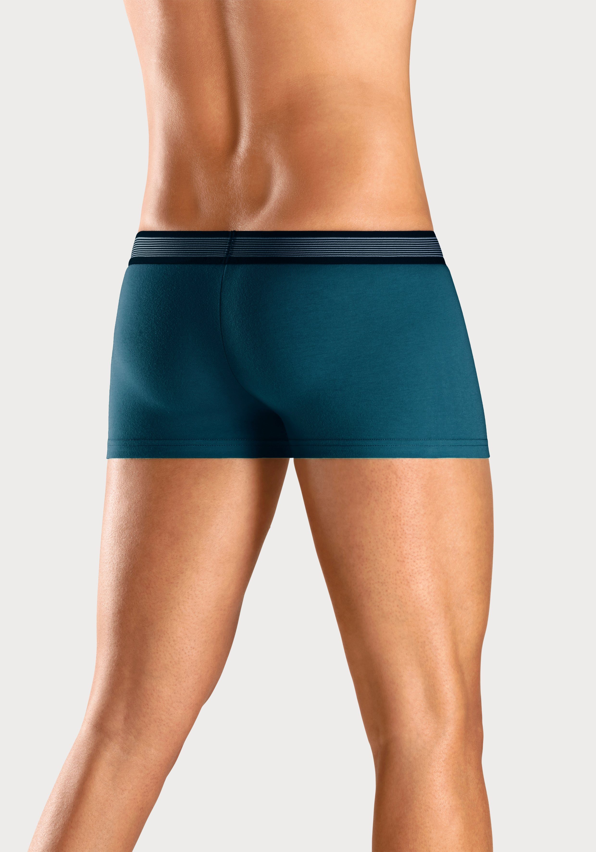 H.I.S Hipster strak zittende boxershorts van katoenmix (set, 4 stuks)