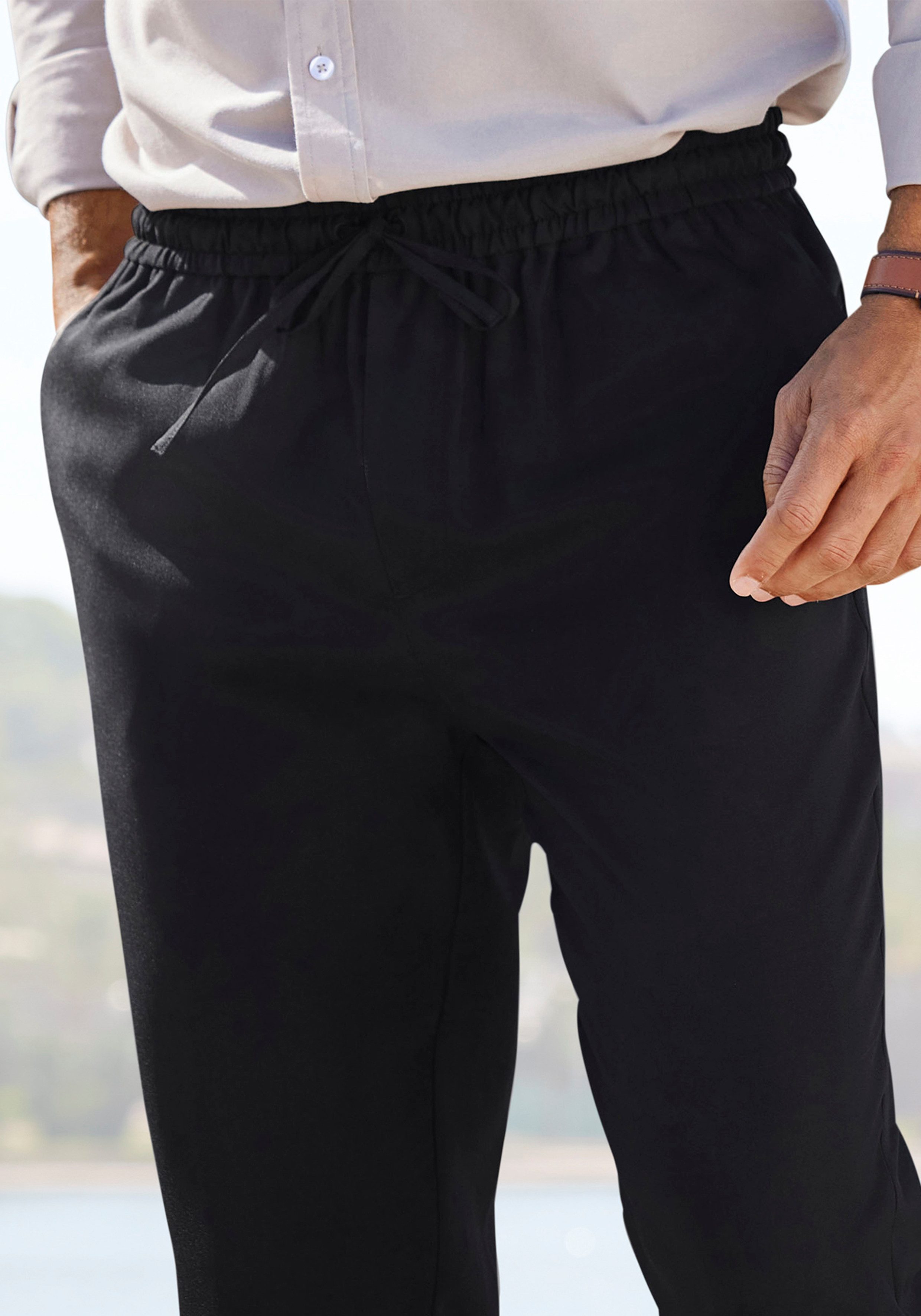 John Devin Jogpants Slim fit, van lichte weefkwaliteit