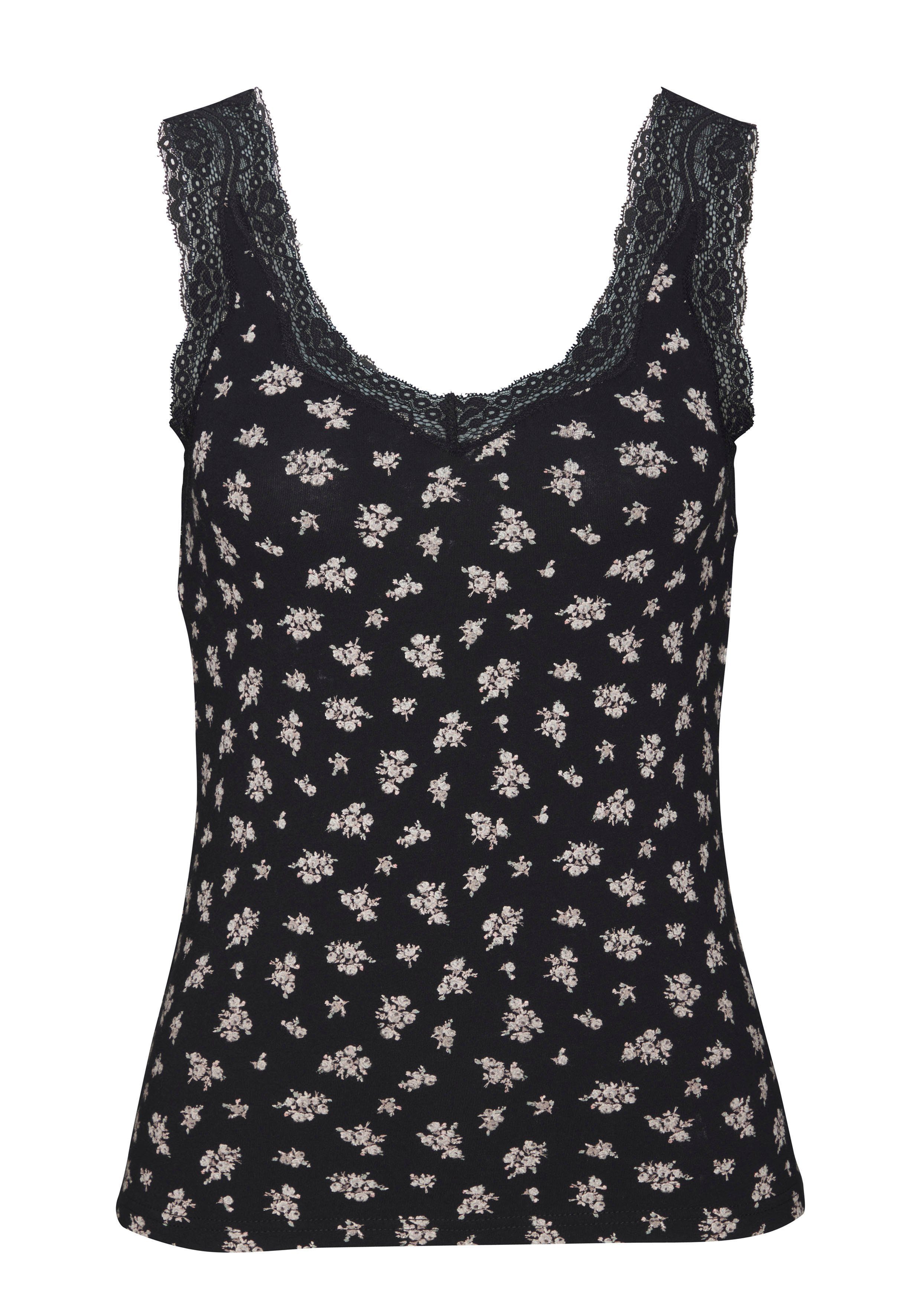 Vivance Hemd van elastische katoen, tanktop, onderhemd (2 stuks, Set van 2)