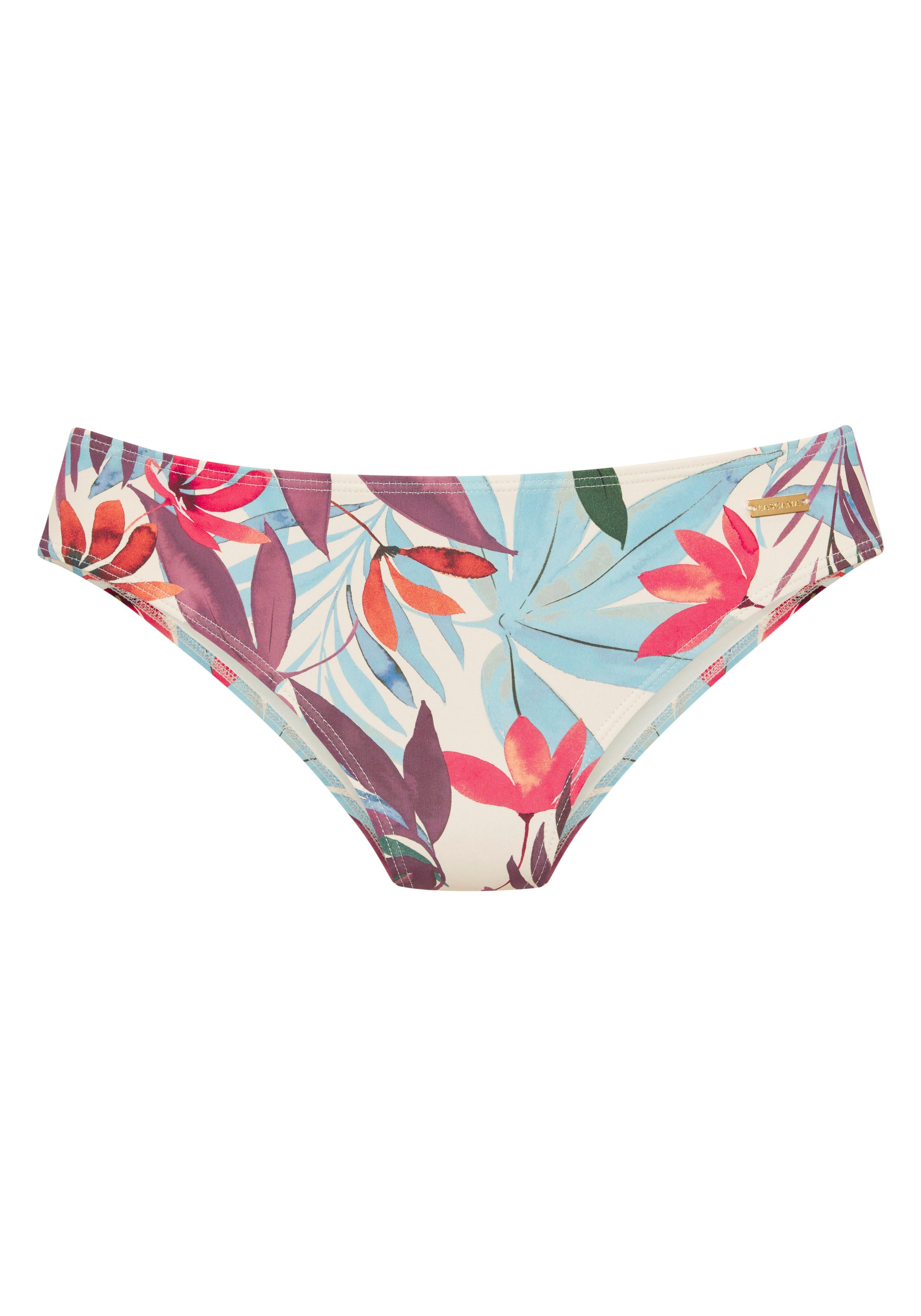 Lascana Bikinibroekje Imani met zomerse bladerenprint