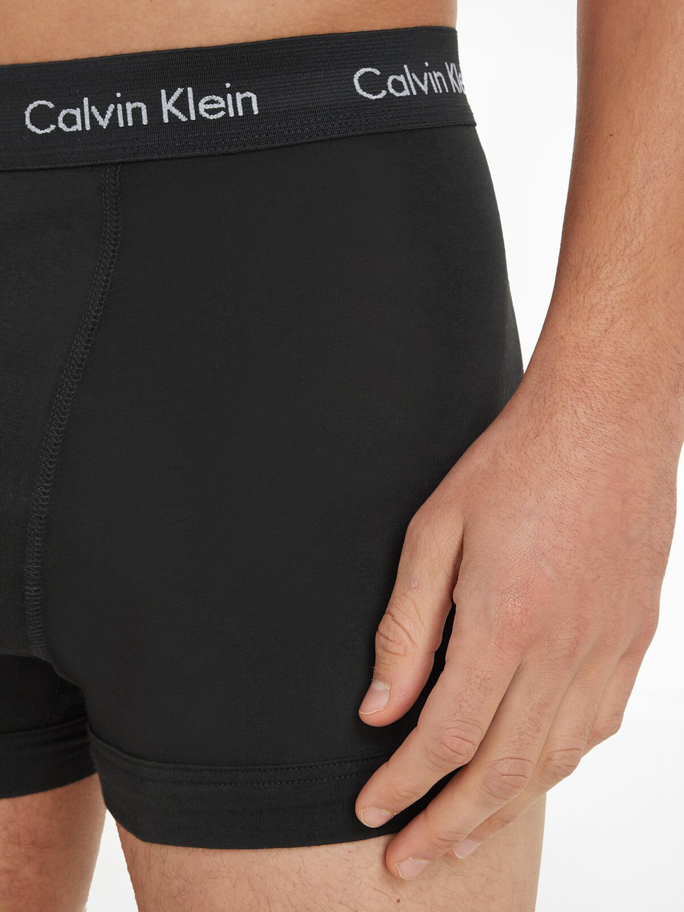 Calvin Klein Trunk in uni-zwart (3 stuks)