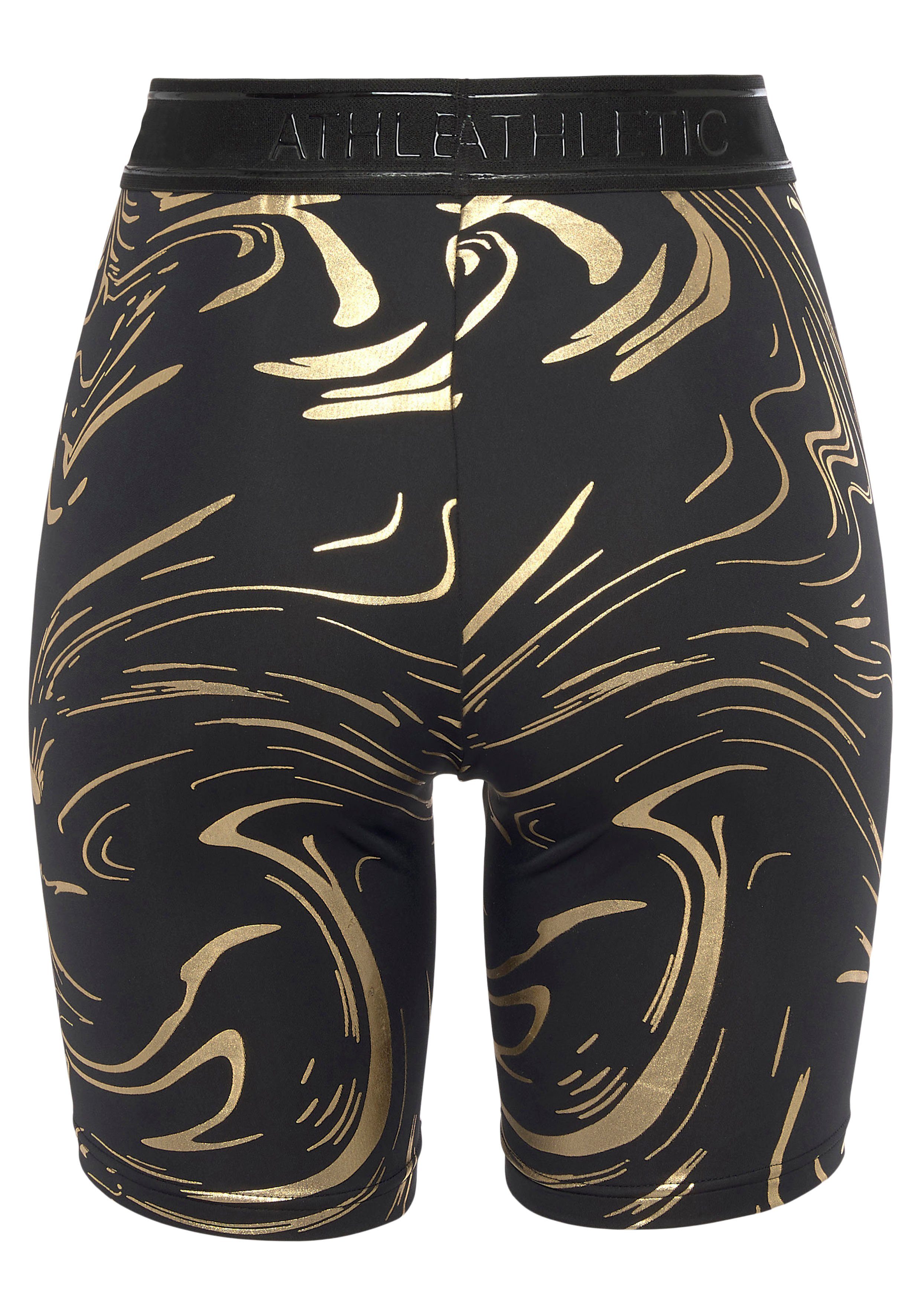 active by Lascana Functionele short FIETSBROEKJE met glanzende 3d-opdruk in de taille