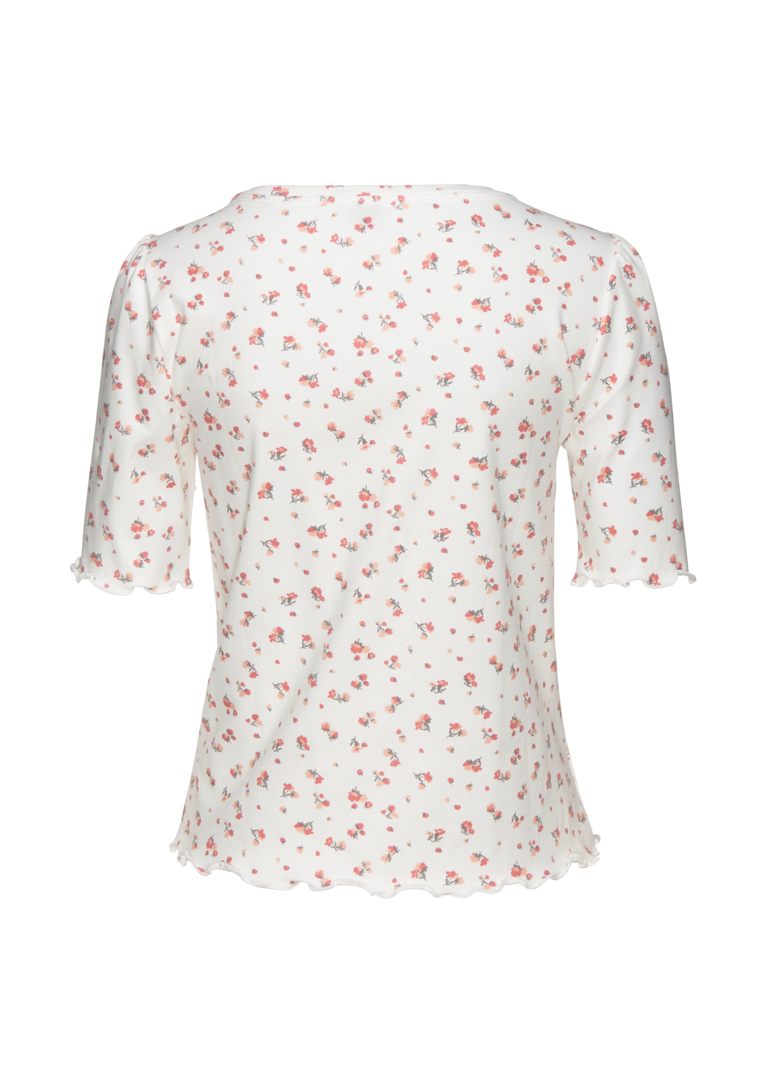 s.Oliver RED LABEL Beachwear Pyjama top met pofmouwen