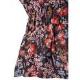 lascana blouse met lange mouwen met peplum en bloemenprint multicolor