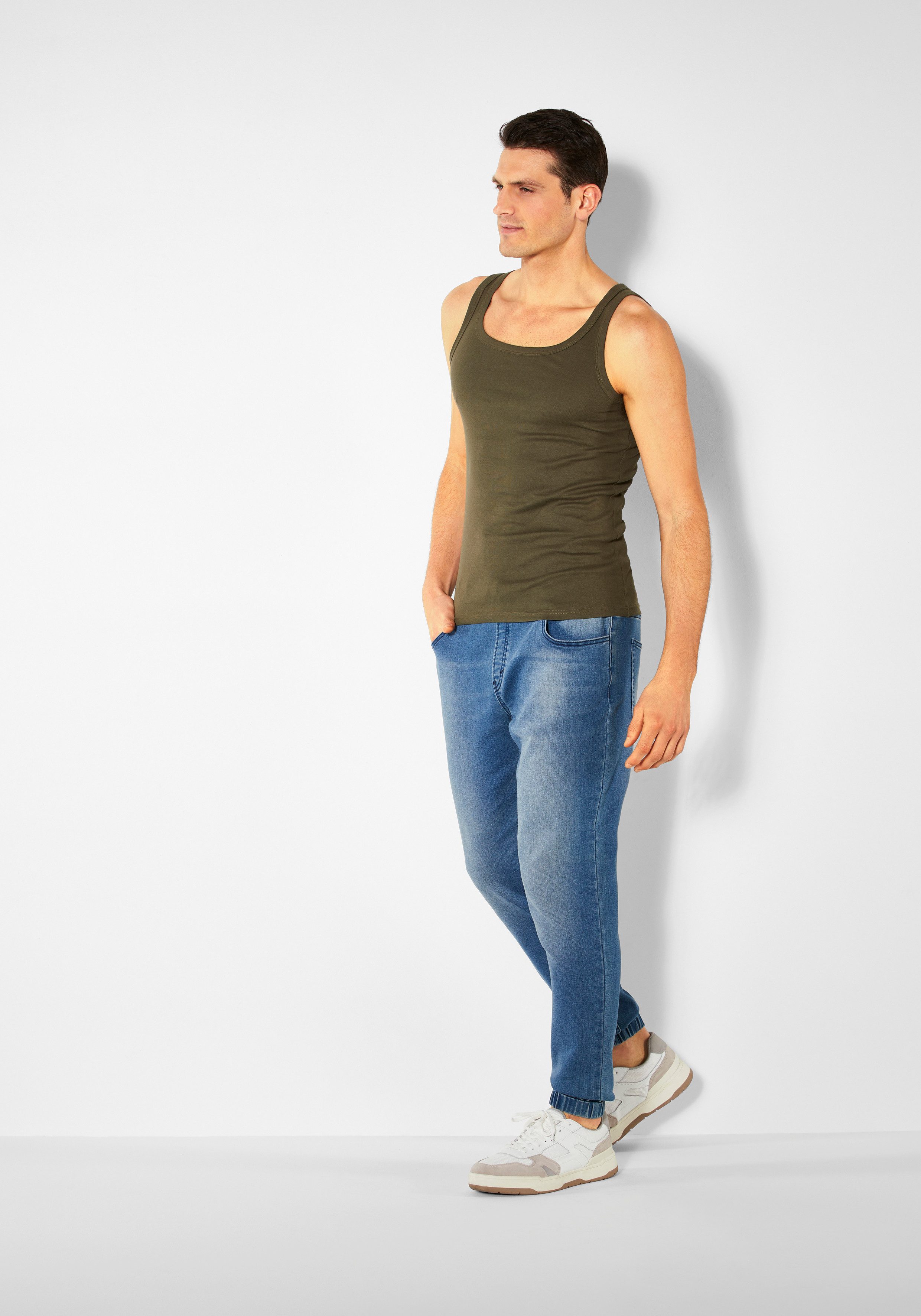 H.I.S Tanktop eenvoudige basic, ook voor eronder (set, 2-delig)
