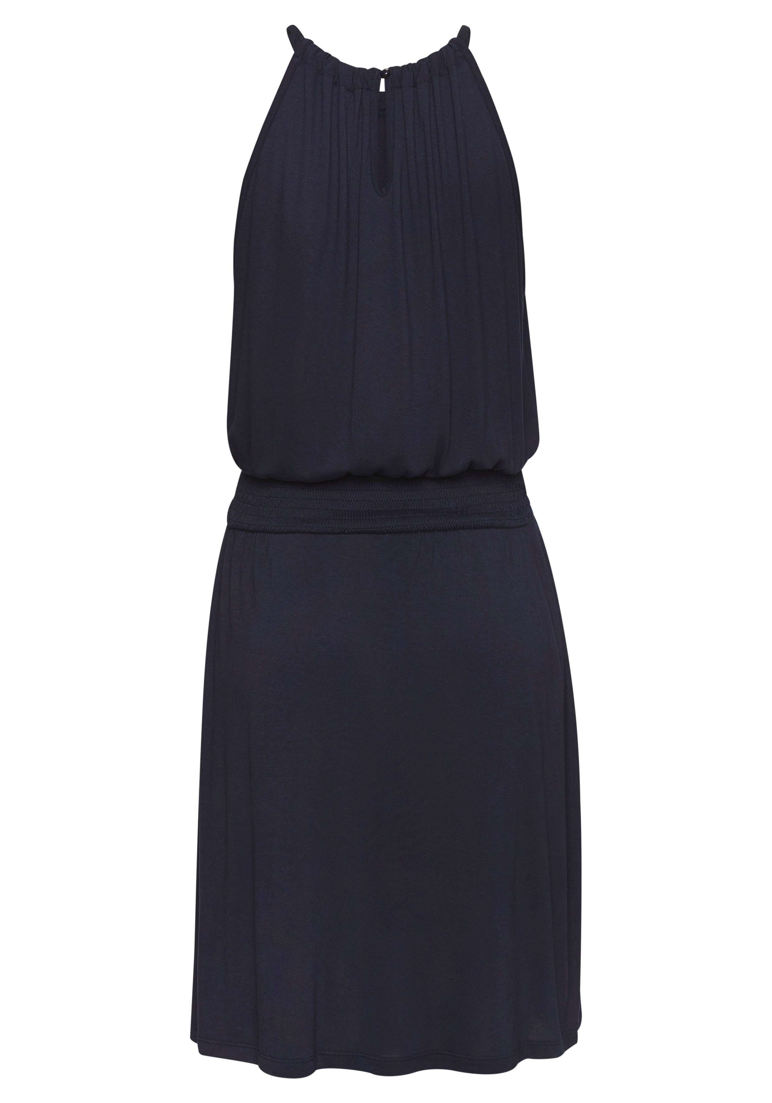 Vivance Midi-jurk met haakwerk inzet in de taille, elegante zomerjurk van jersey