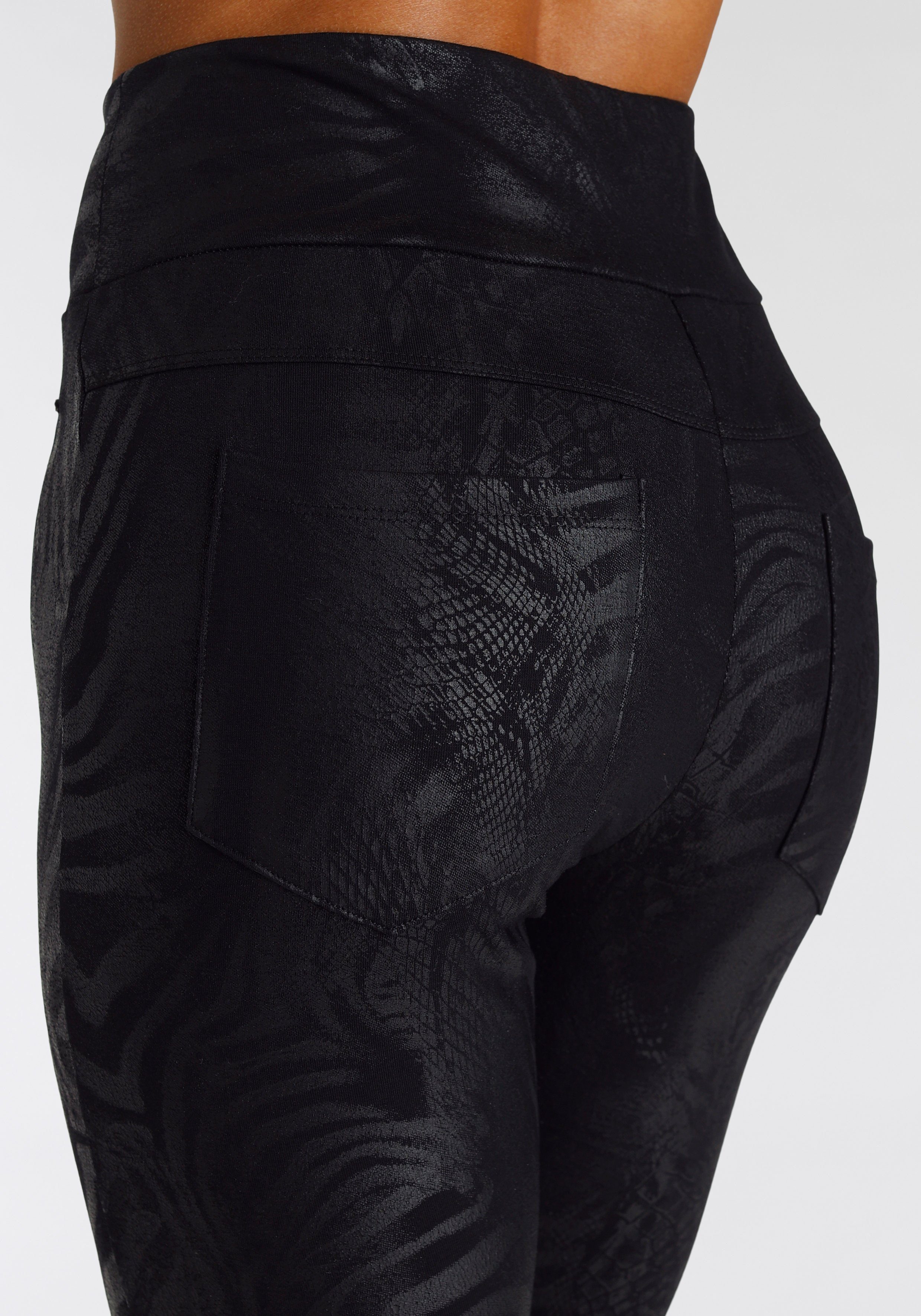 Lascana Legging met tonale print