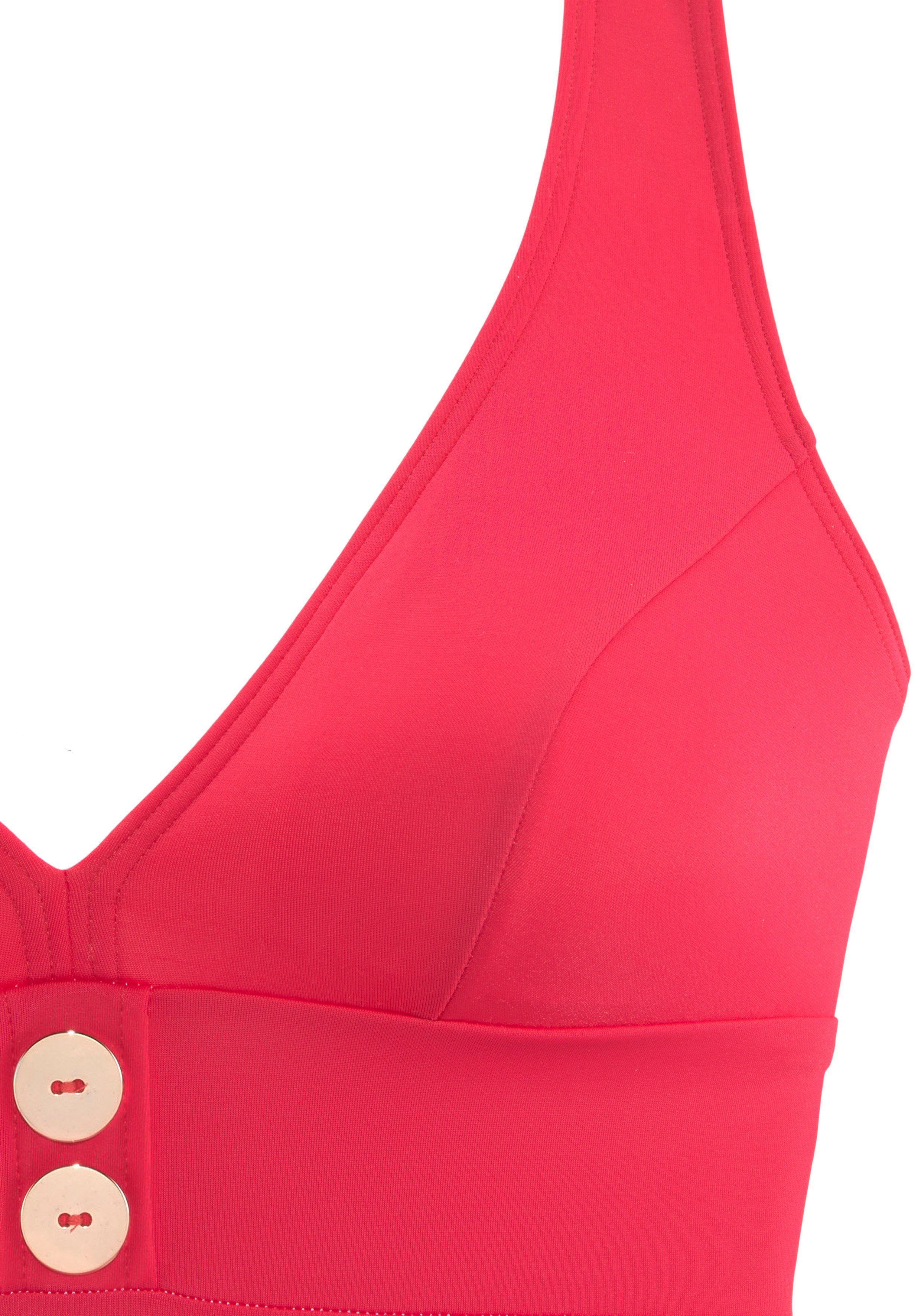 Vivance Badpak met goudkleurige sierknopen