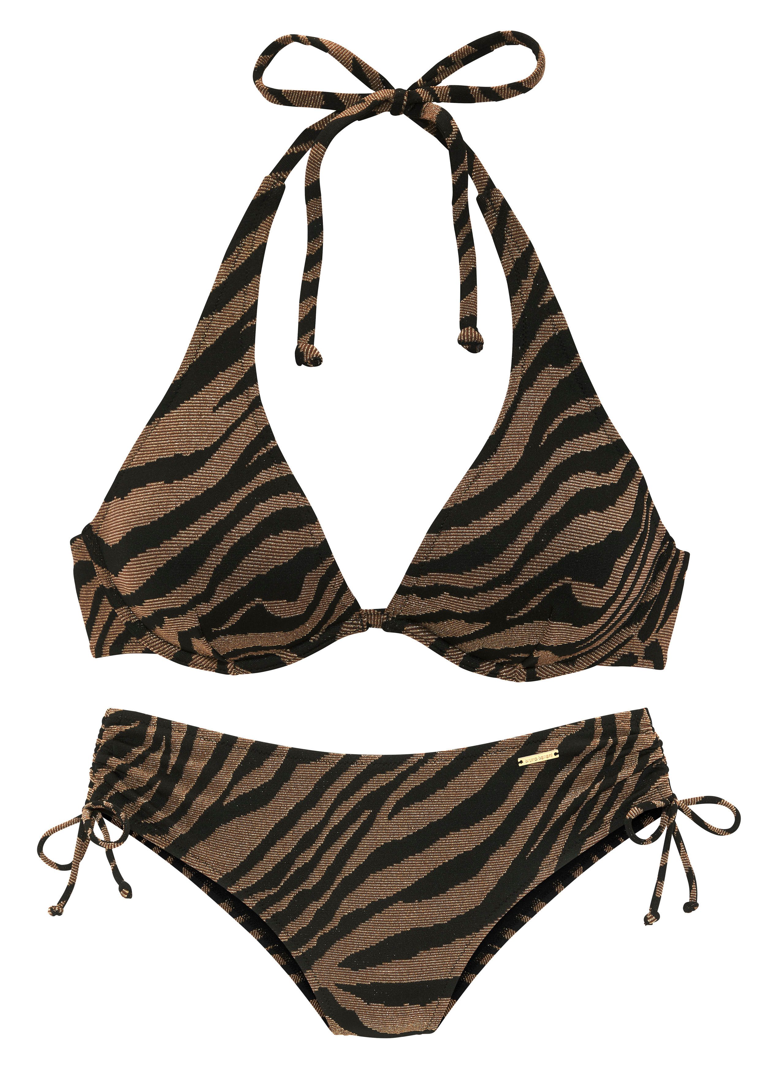 Bruno Banani Beugelbikini in tweekleurige animal-look