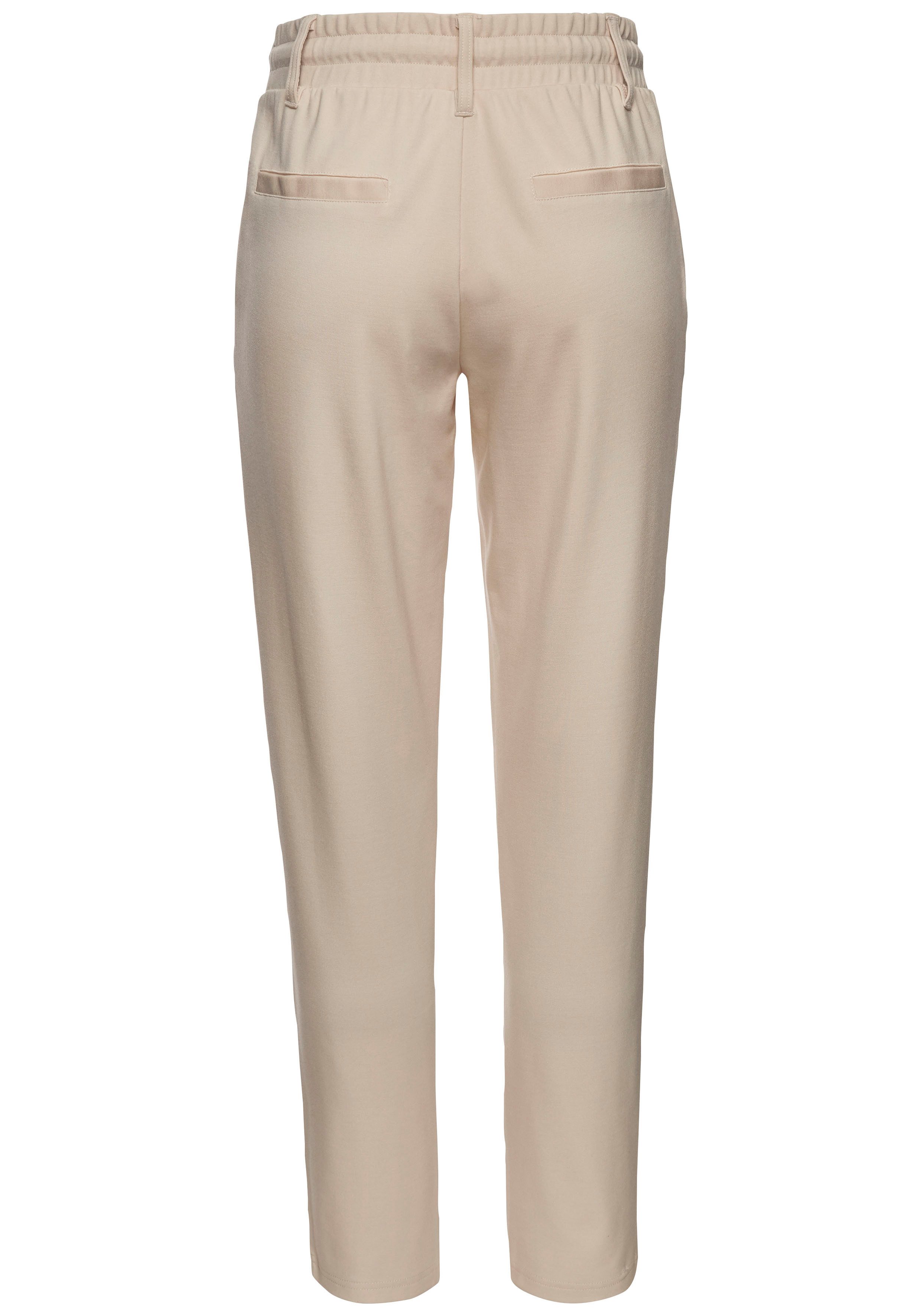 Lascana Jogpants met elastische tailleband en riemlussen, loungewear (1-delig)