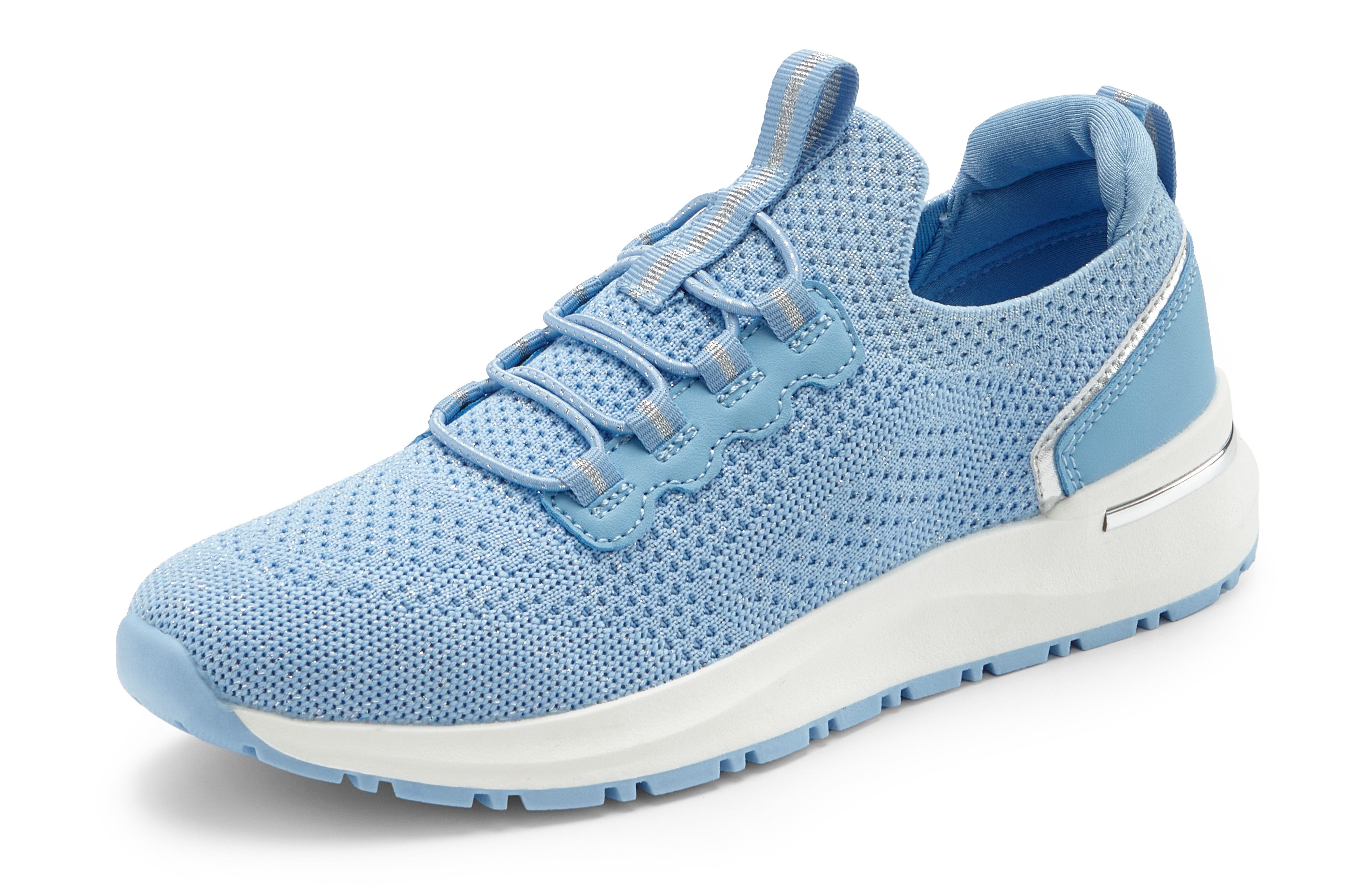 Vivance Sneakers Vrijetijdsschoen, lage schoen, van textiel om in te stappen met elastische veters vegan