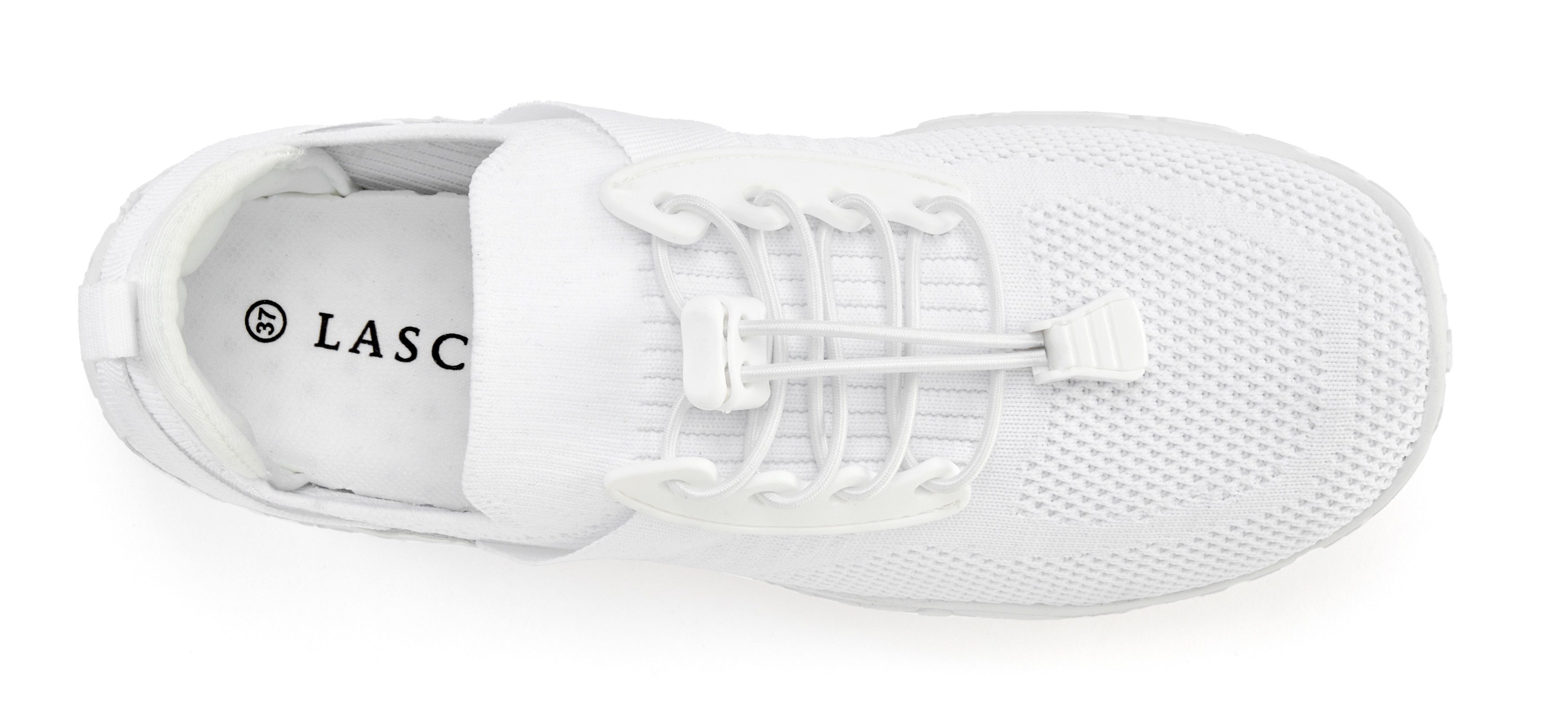 Lascana Sneakers Vrijetijdsschoen, lage schoen superlicht, platte flexibele zool VEGAN