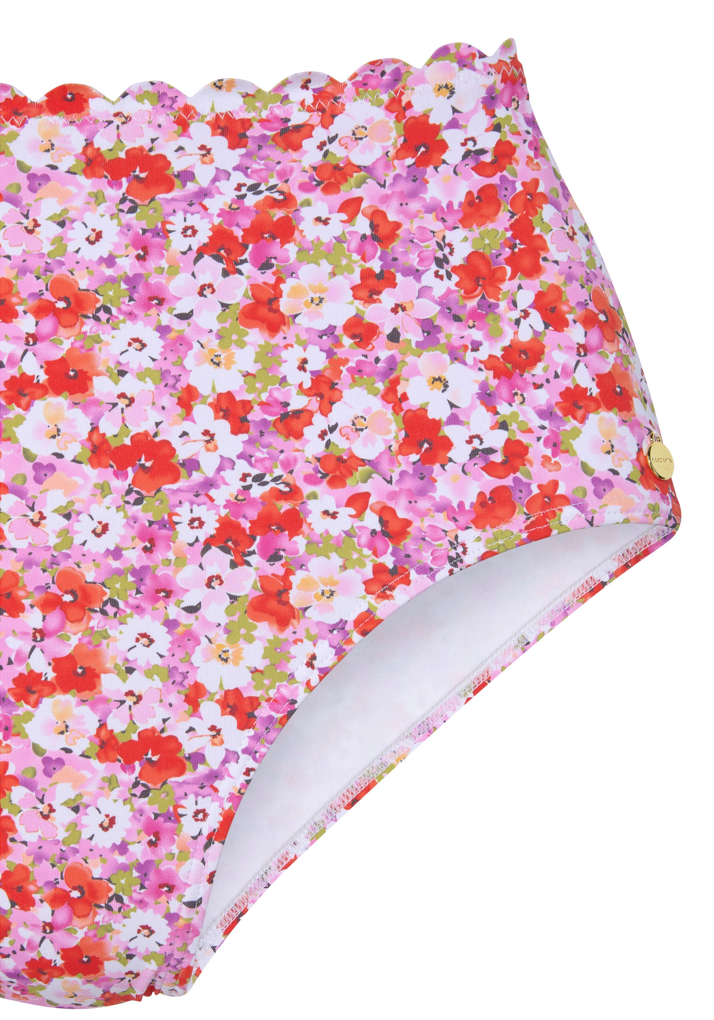Lascana Highwaist-bikinibroekje Jasmijn in bloemenprint