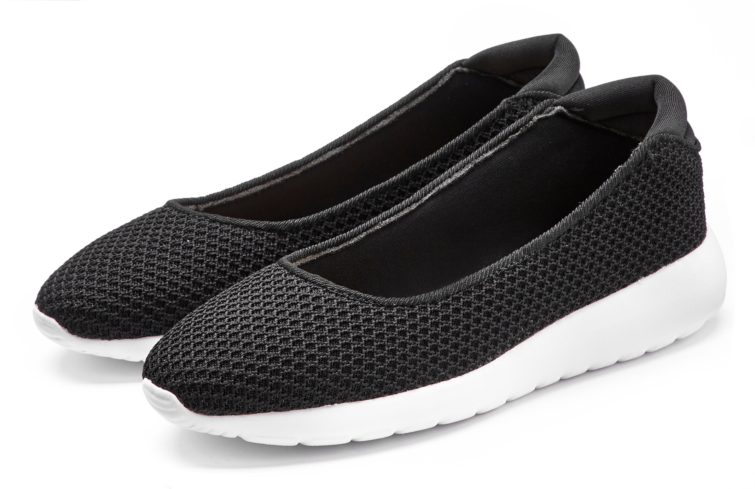Lascana Ballerina's Vrijetijdsschoen, slipper, lage schoen, sneaker slip-in, lichte mesh-look