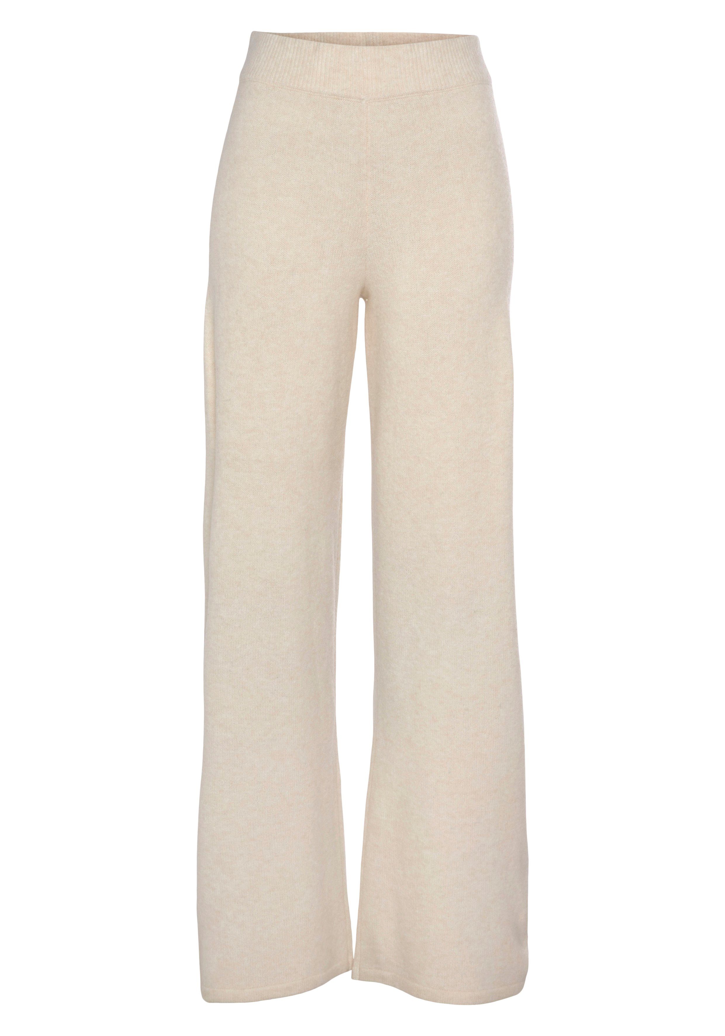 Lascana Tricotbroek -Loungebroek met ribboorden, loungewear