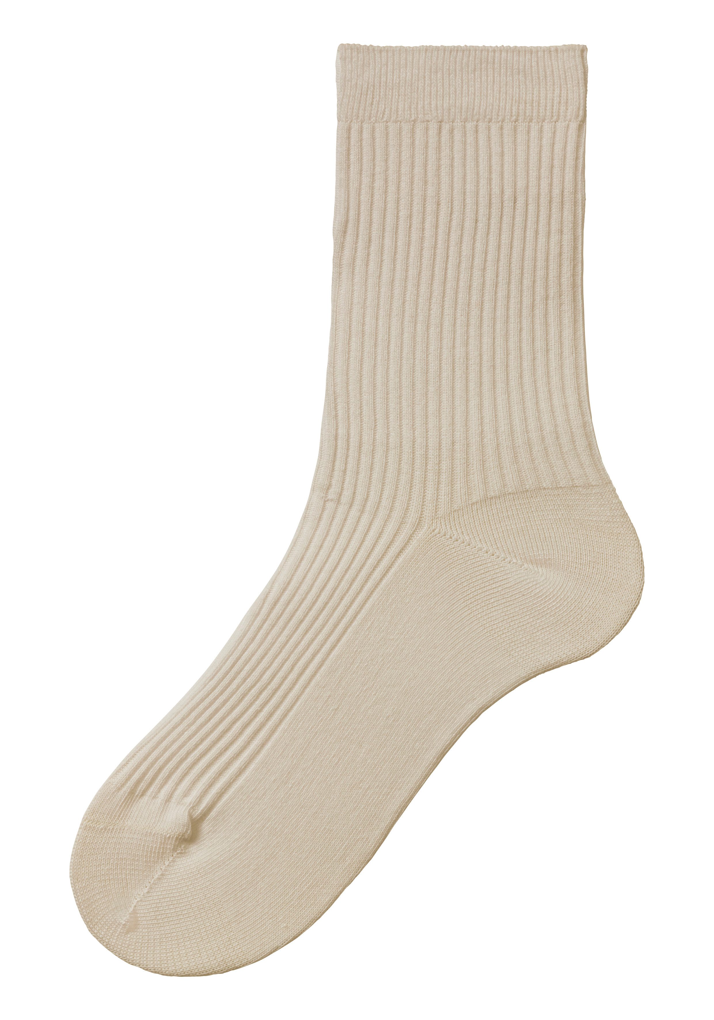 Lavana Basic sokken met fijne rib (set, 5 paar)