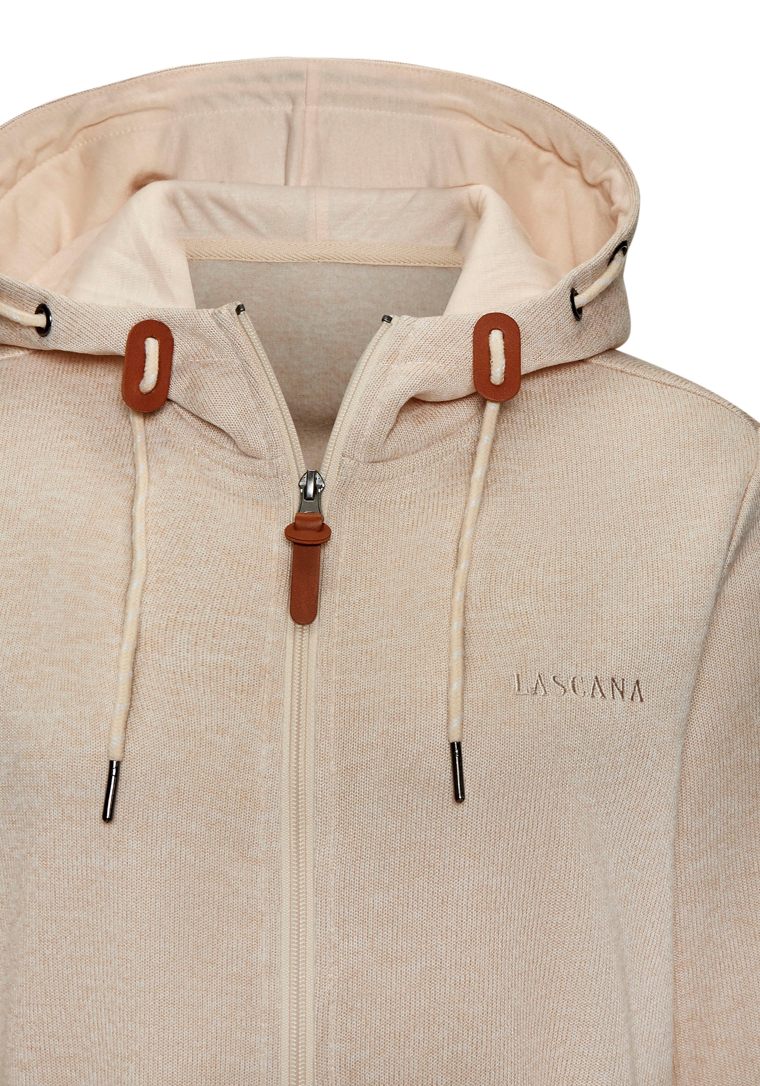Lascana Fleecejack met een capuchon