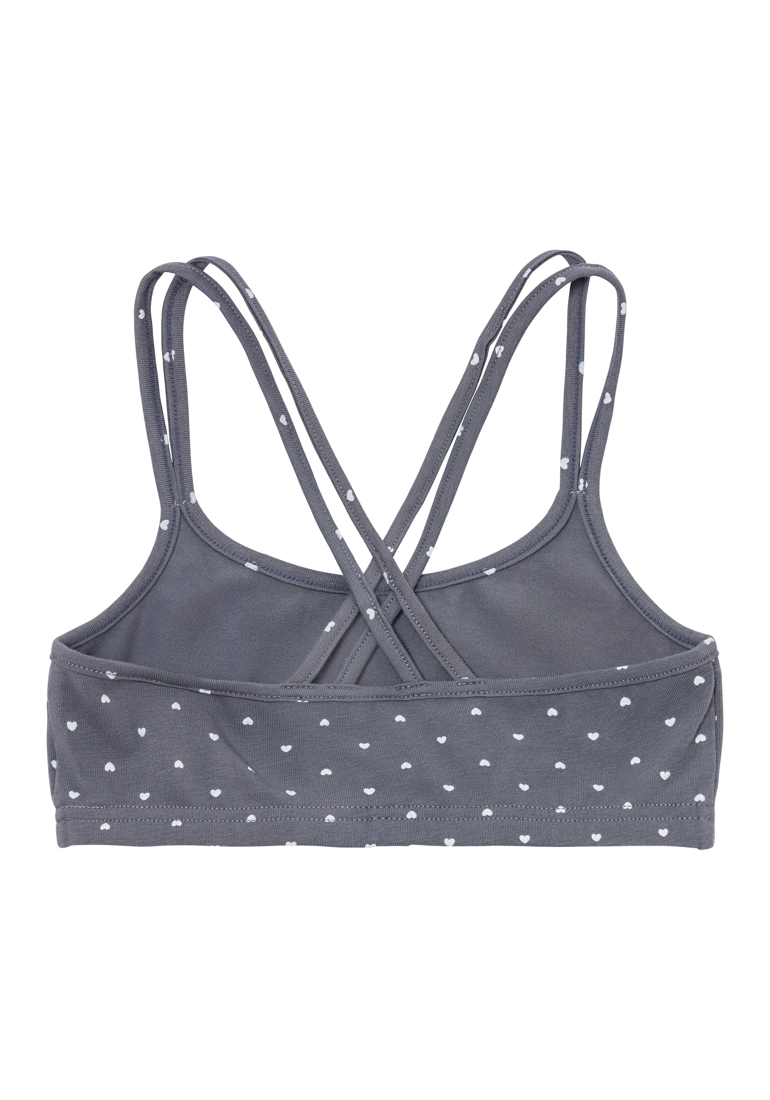 Bench. Bustier uni en allover bedrukt in één verpakking (set, 3-delig)