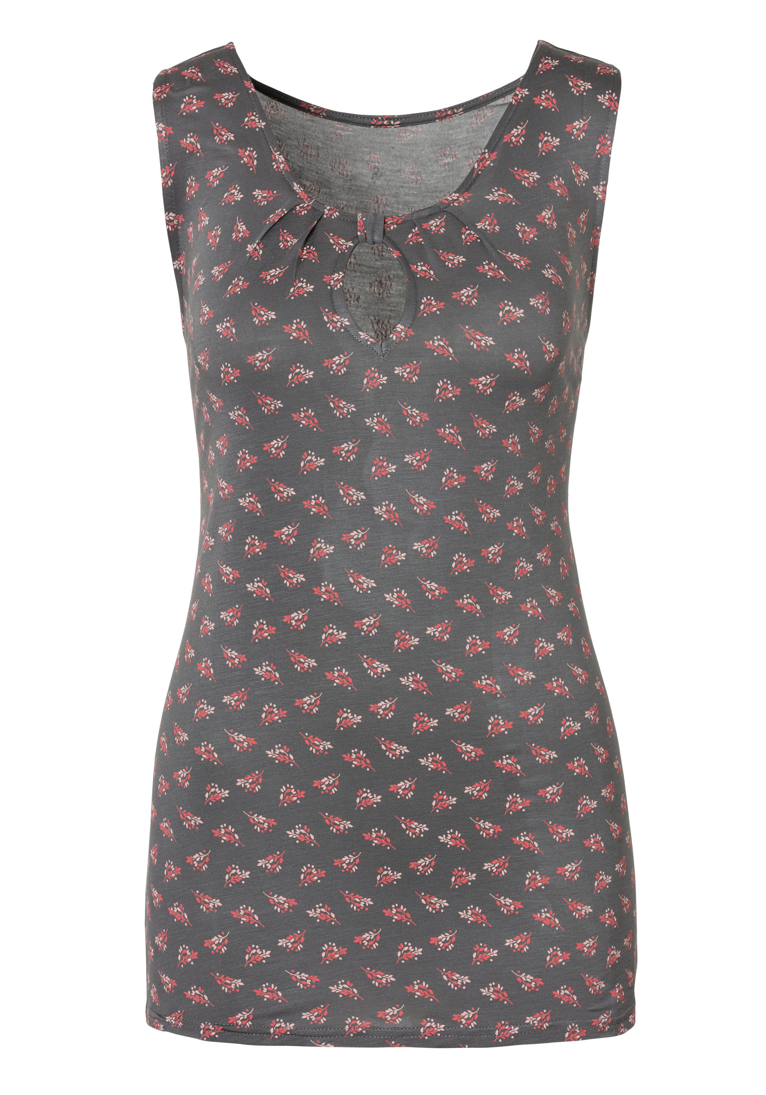 Lascana Shirttop Met kleine cut-out bij de hals (Set van 2)