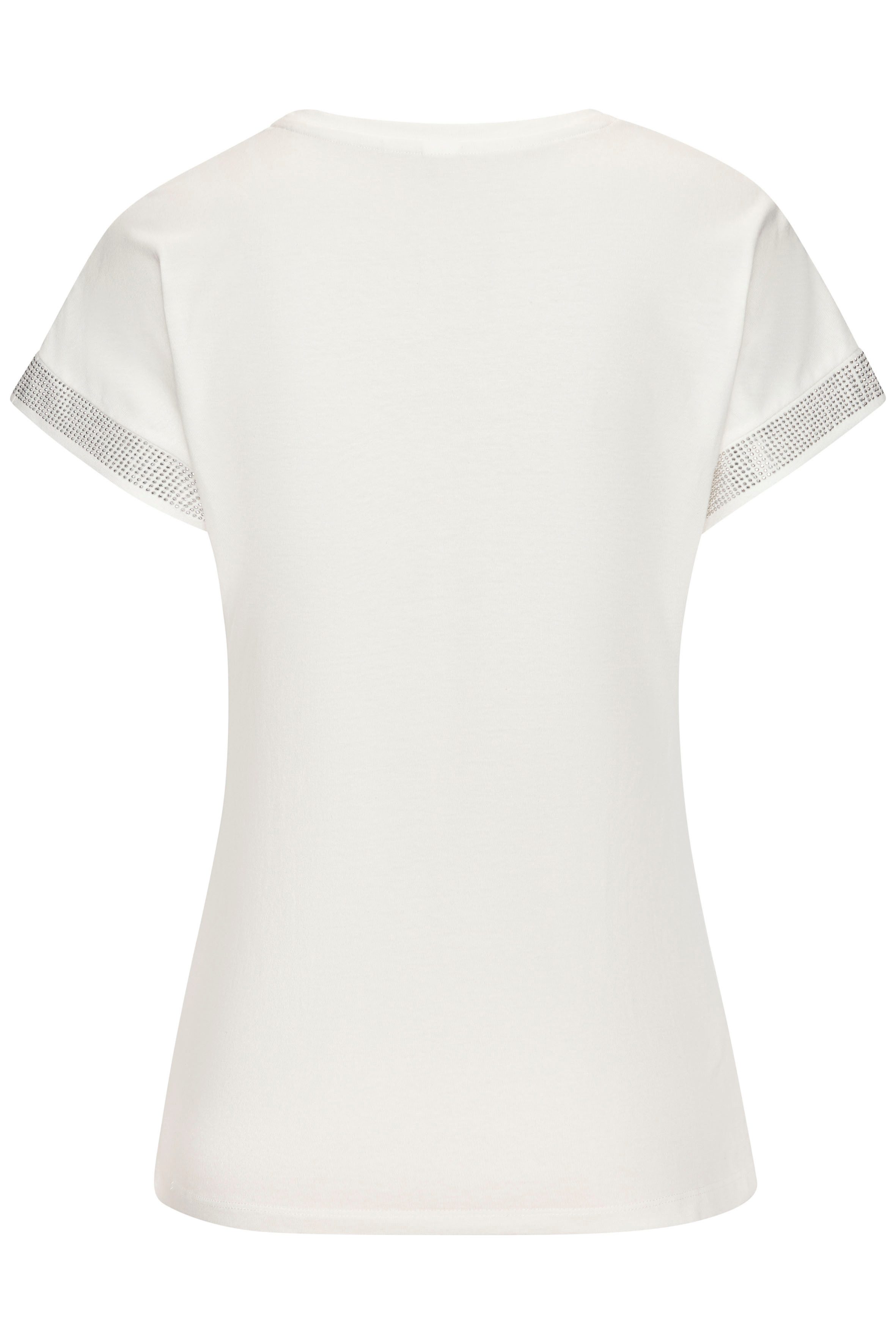 Lascana Shirt met korte mouwen Met glinsterend strass-ontwerp op de arm