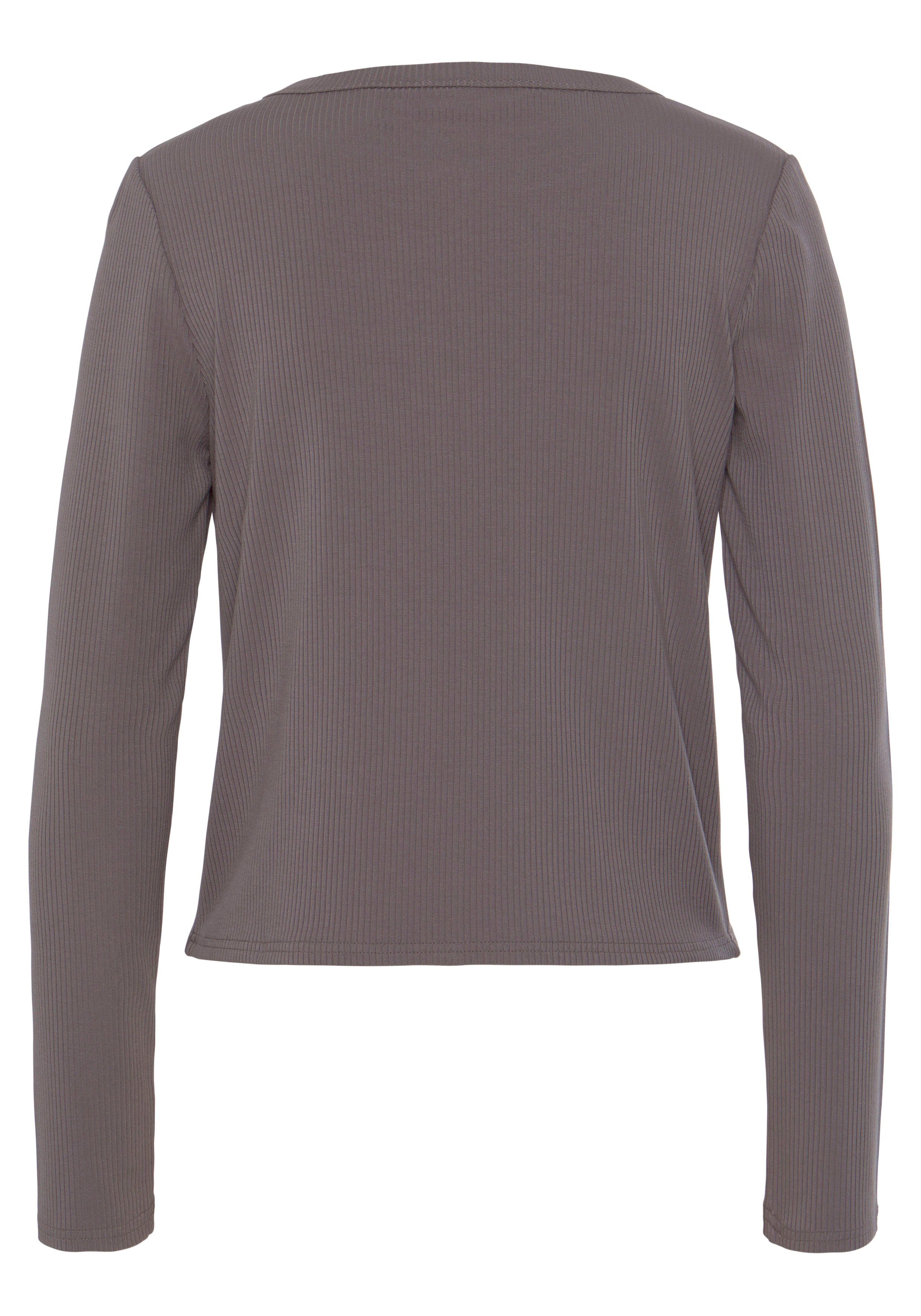 Triumph Cardigan Natural Spotlight Rib Cardigan ademend en temperatuurregulerend
