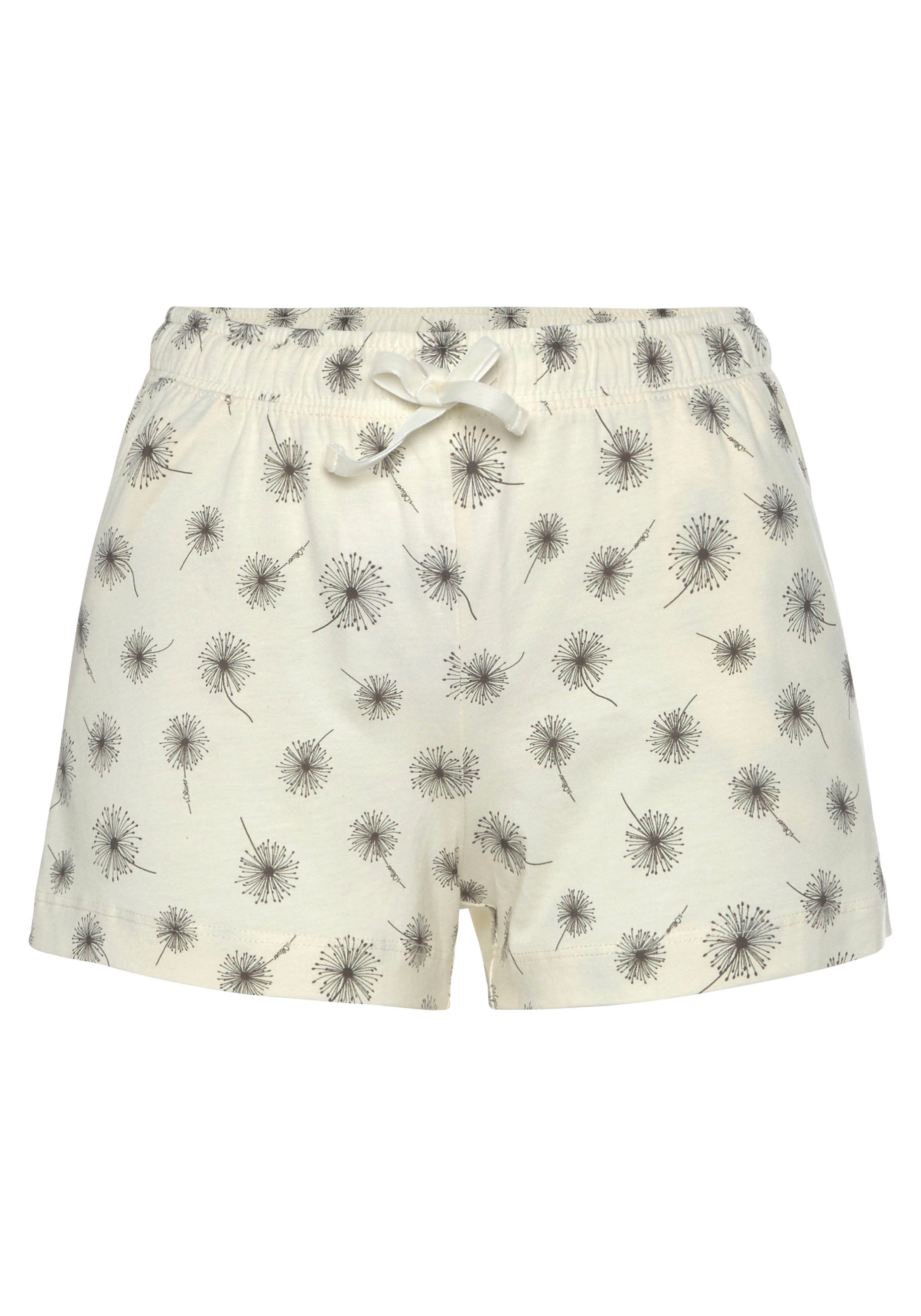 s.Oliver RED LABEL Beachwear Pyjamashort met een mooi motief
