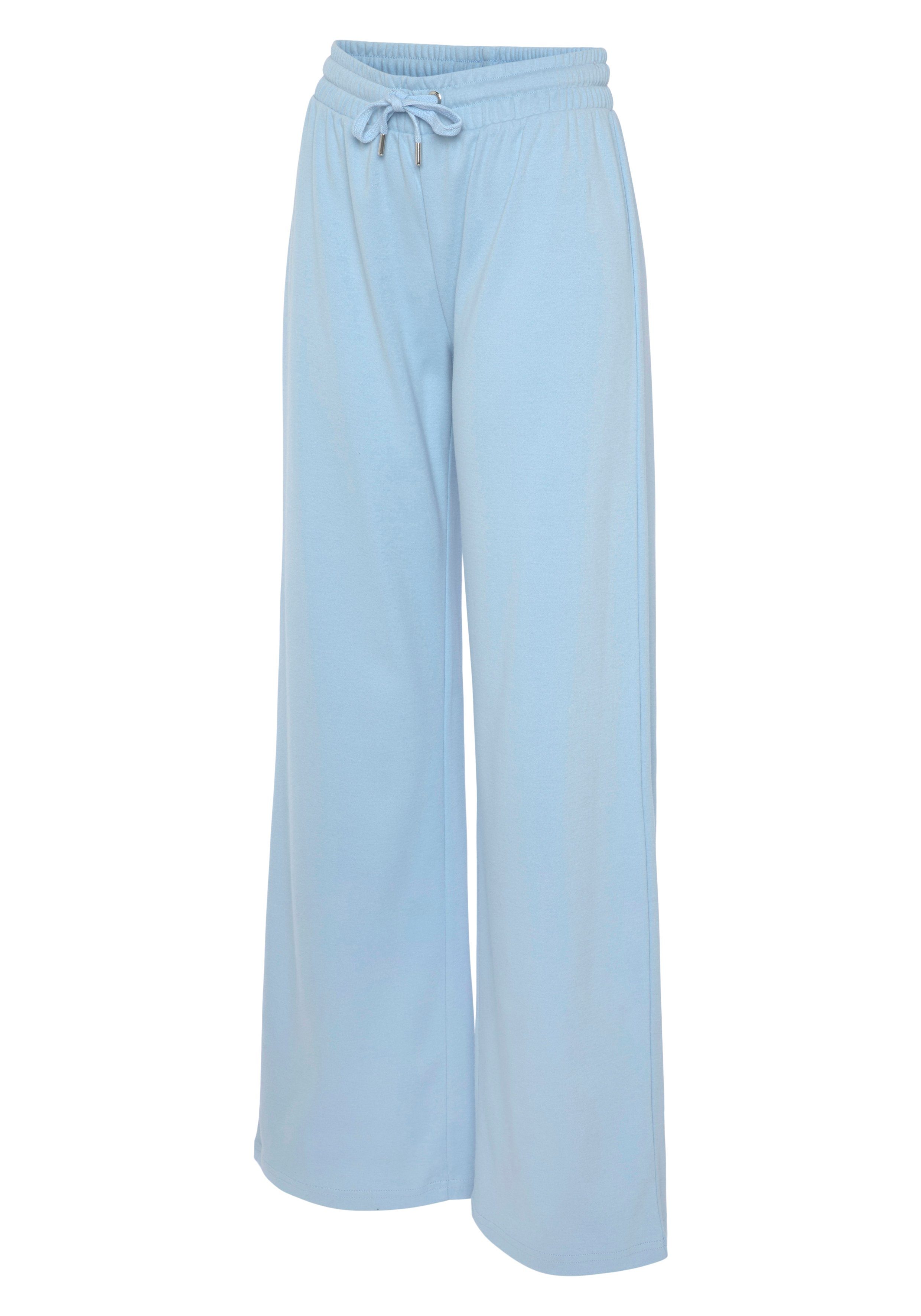 Lascana Sweatbroek -Loungebroek met uitlopende pijpen, loungewear