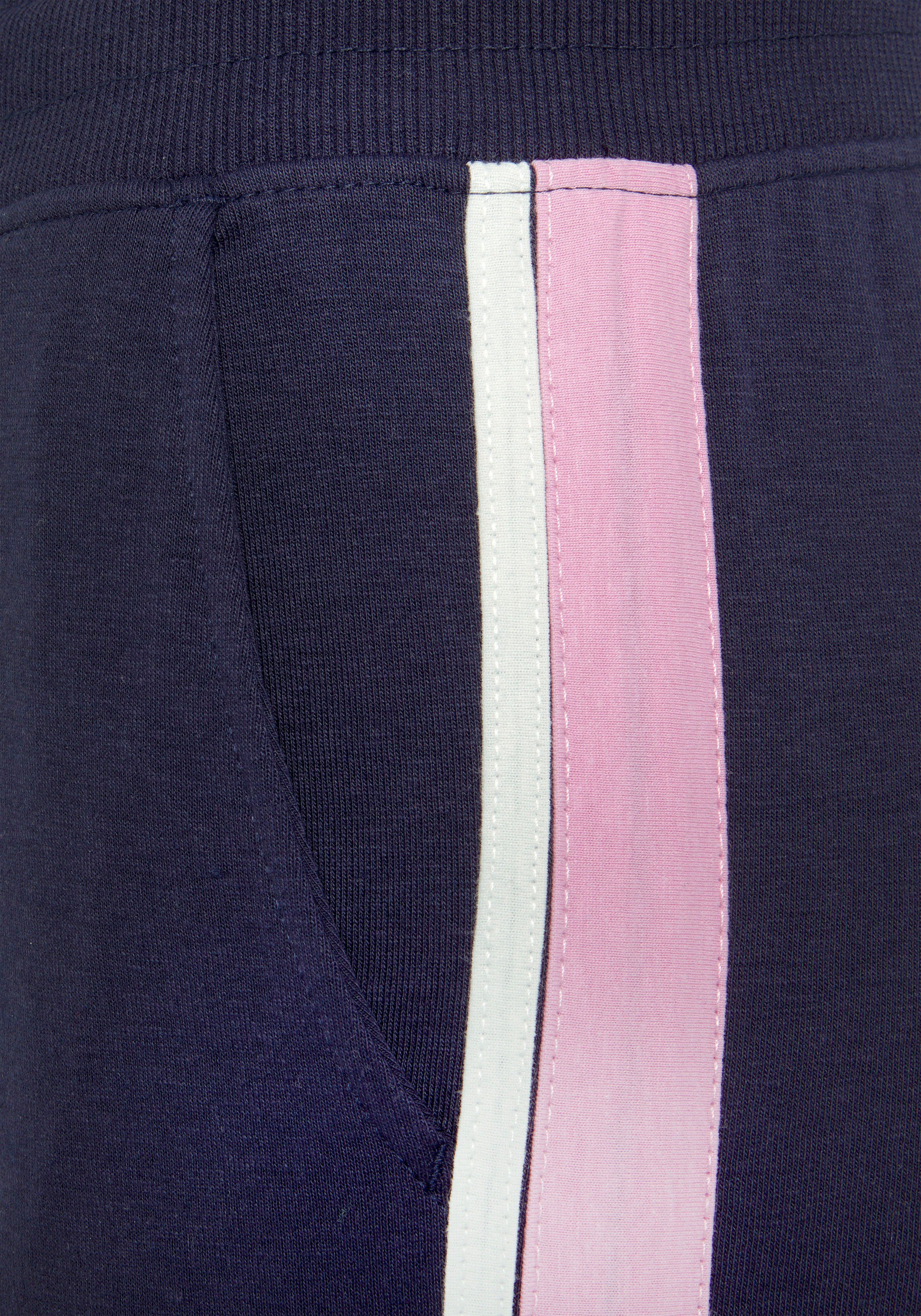 Vivance Sweatpants Sweatbroek met contrasterende accenten, loungeanzug (1-delig)