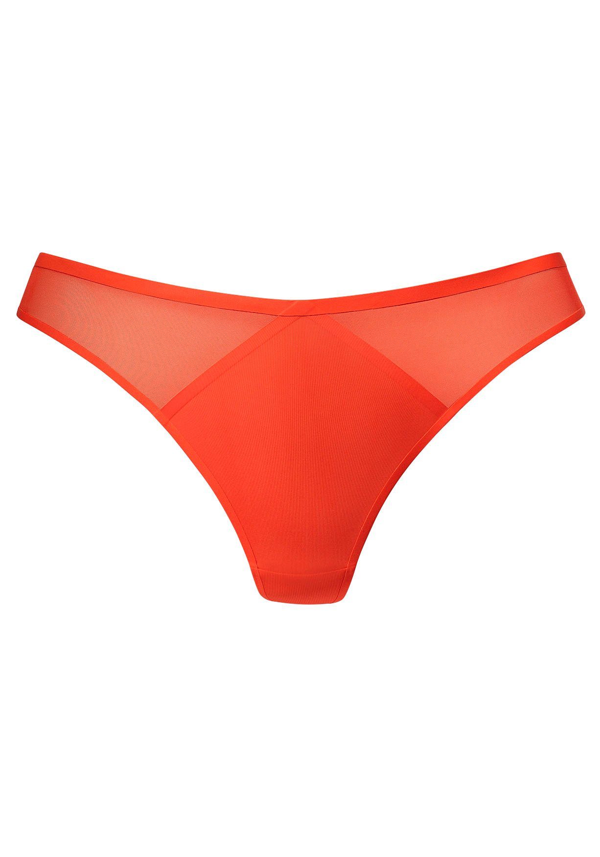 s.Oliver RED LABEL Beachwear String Louise met mesh-inzetten opzij