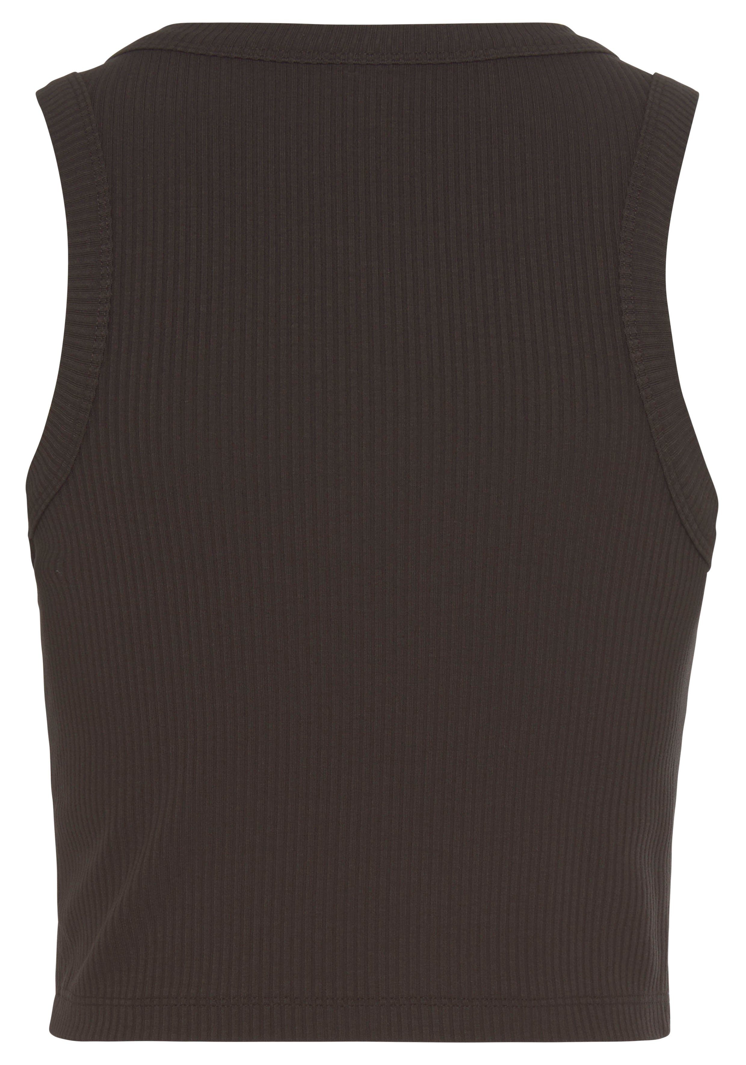 Lascana Crop-top van zachte ribstof, zomerse basis tops (Set van 2)