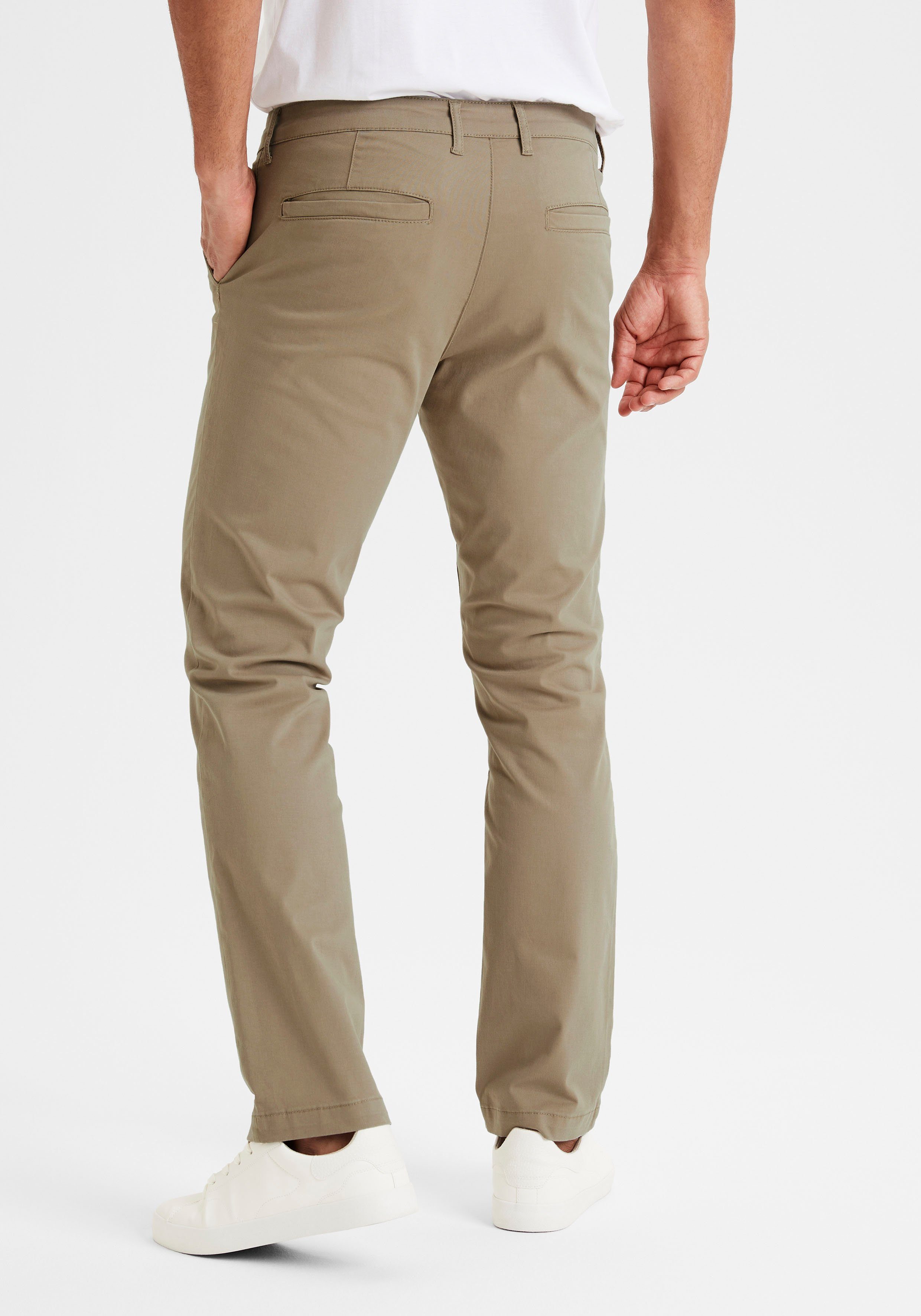 H.I.S Chino Regular fit lange broek, van elastische katoenkwaliteit